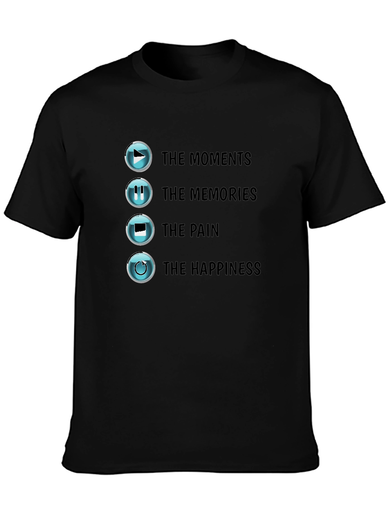 The Moments Black T-Shirt