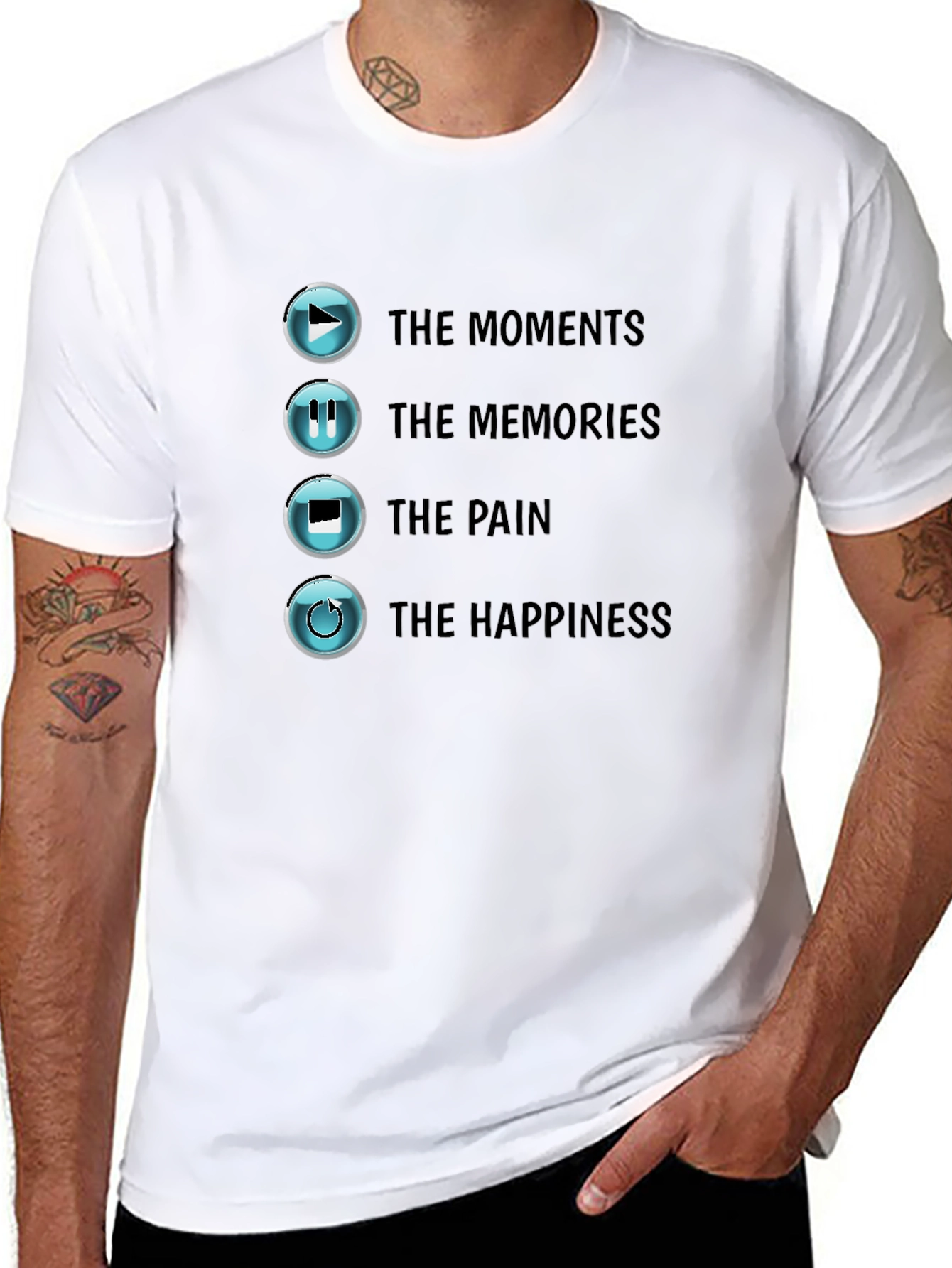 The Moments Black T-Shirt