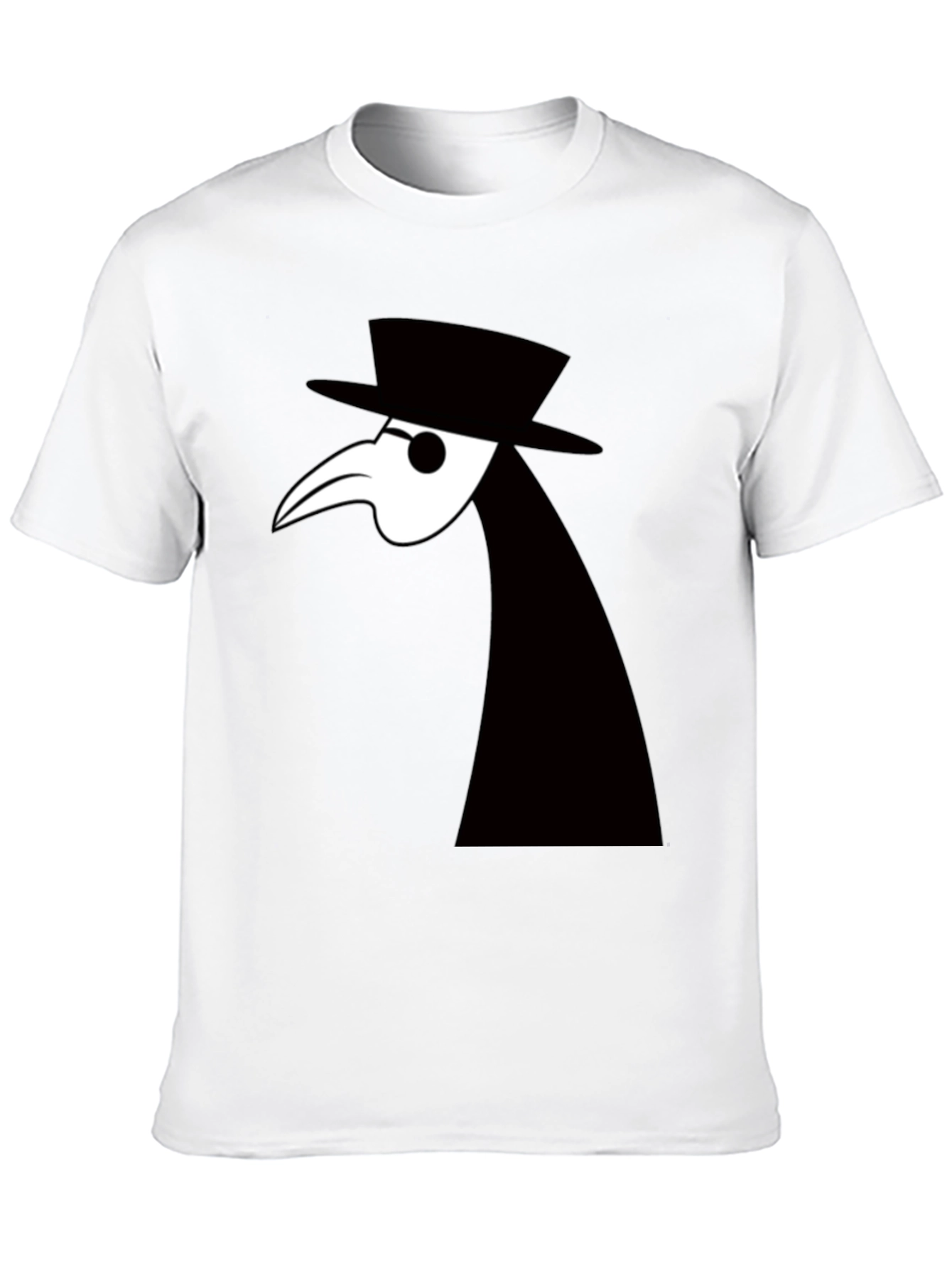 Plague Doctor Graphic Tee - Unique Black T-Shirt
