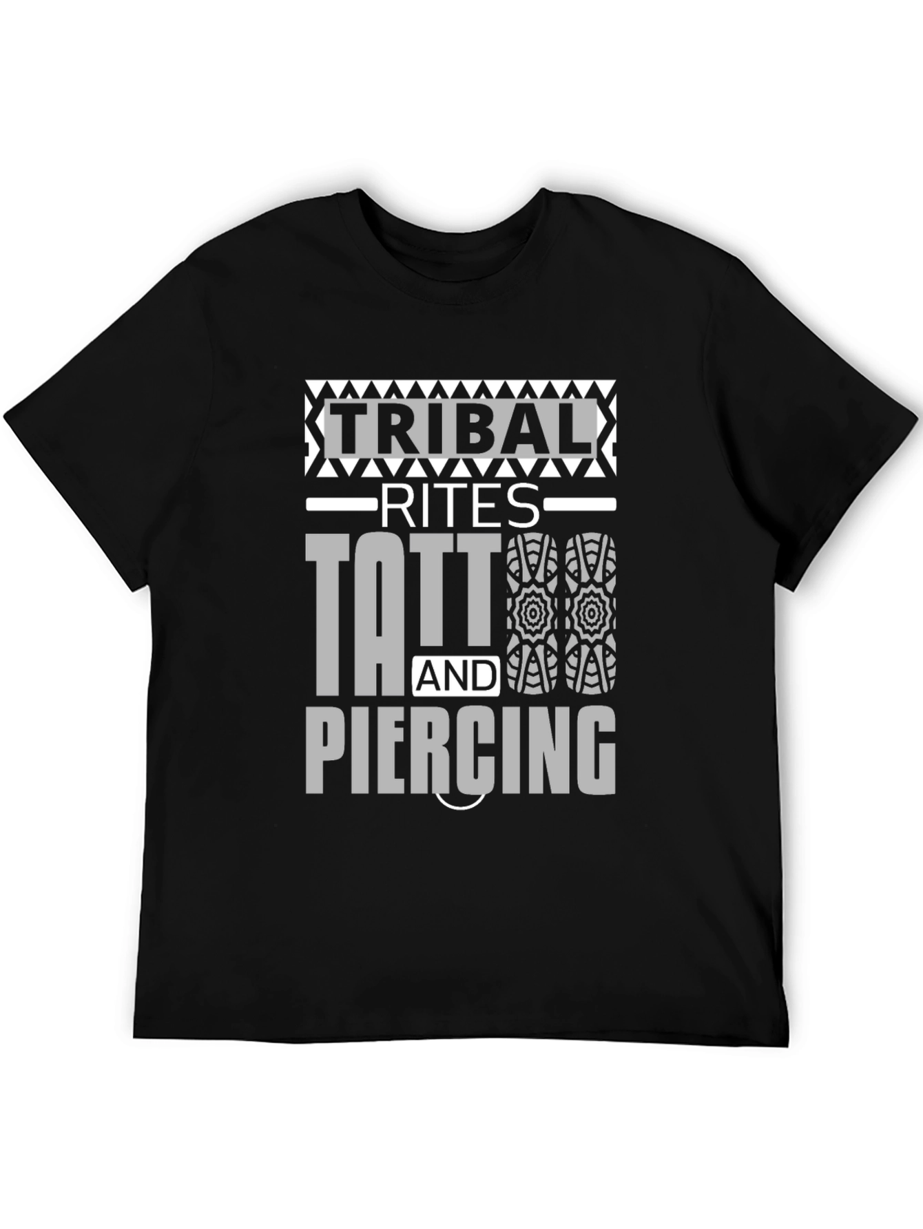 Tribal Rites Tattoo & Piercing Black Graphic T-Shirt
