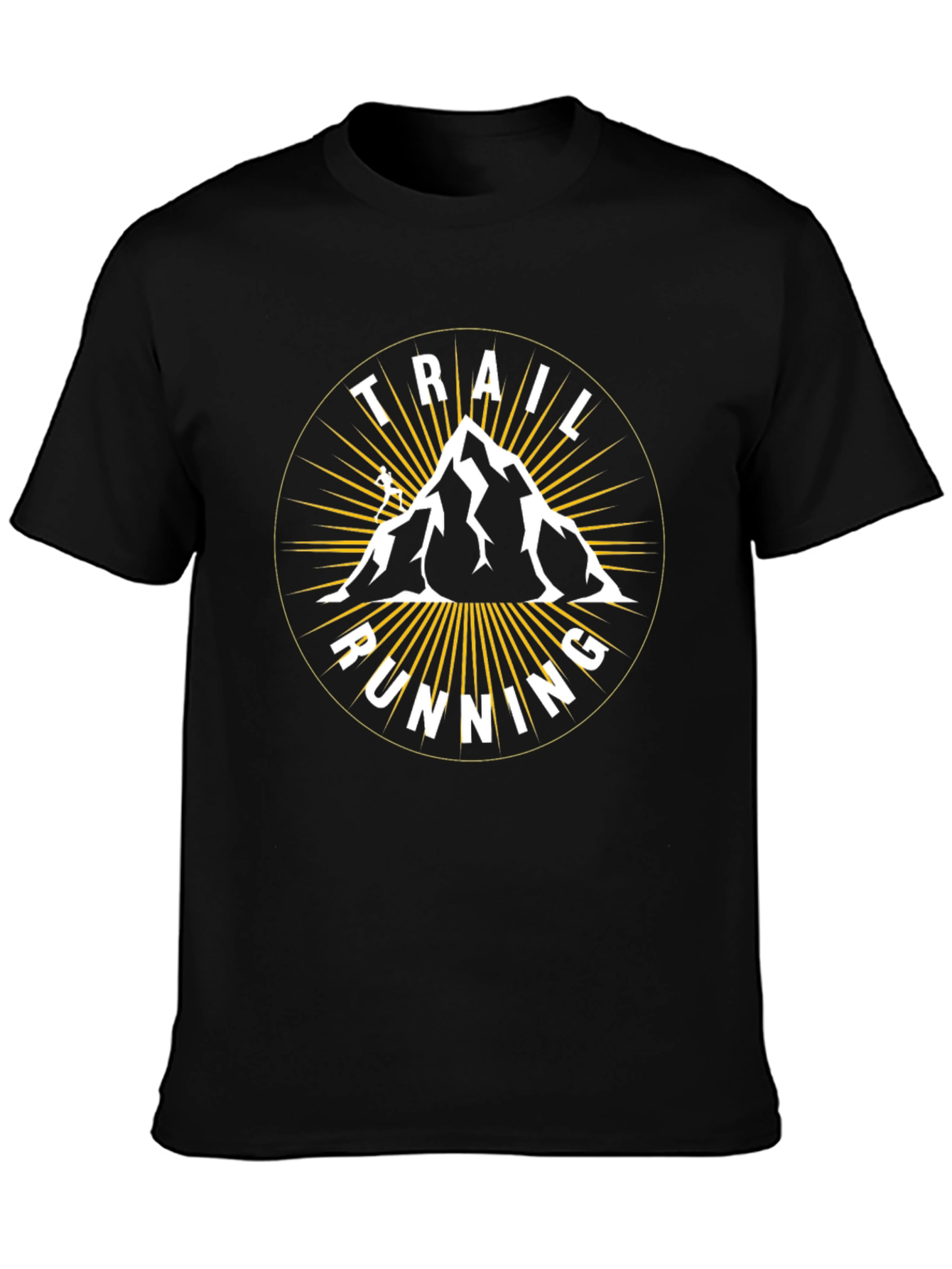 Trail Running Mountain T-Shirt - Adventure Design