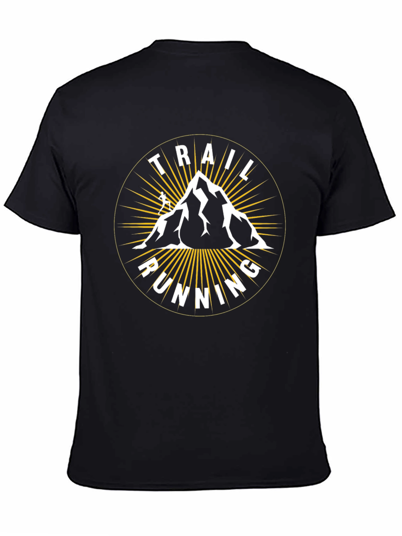Trail Running Mountain T-Shirt - Adventure Design
