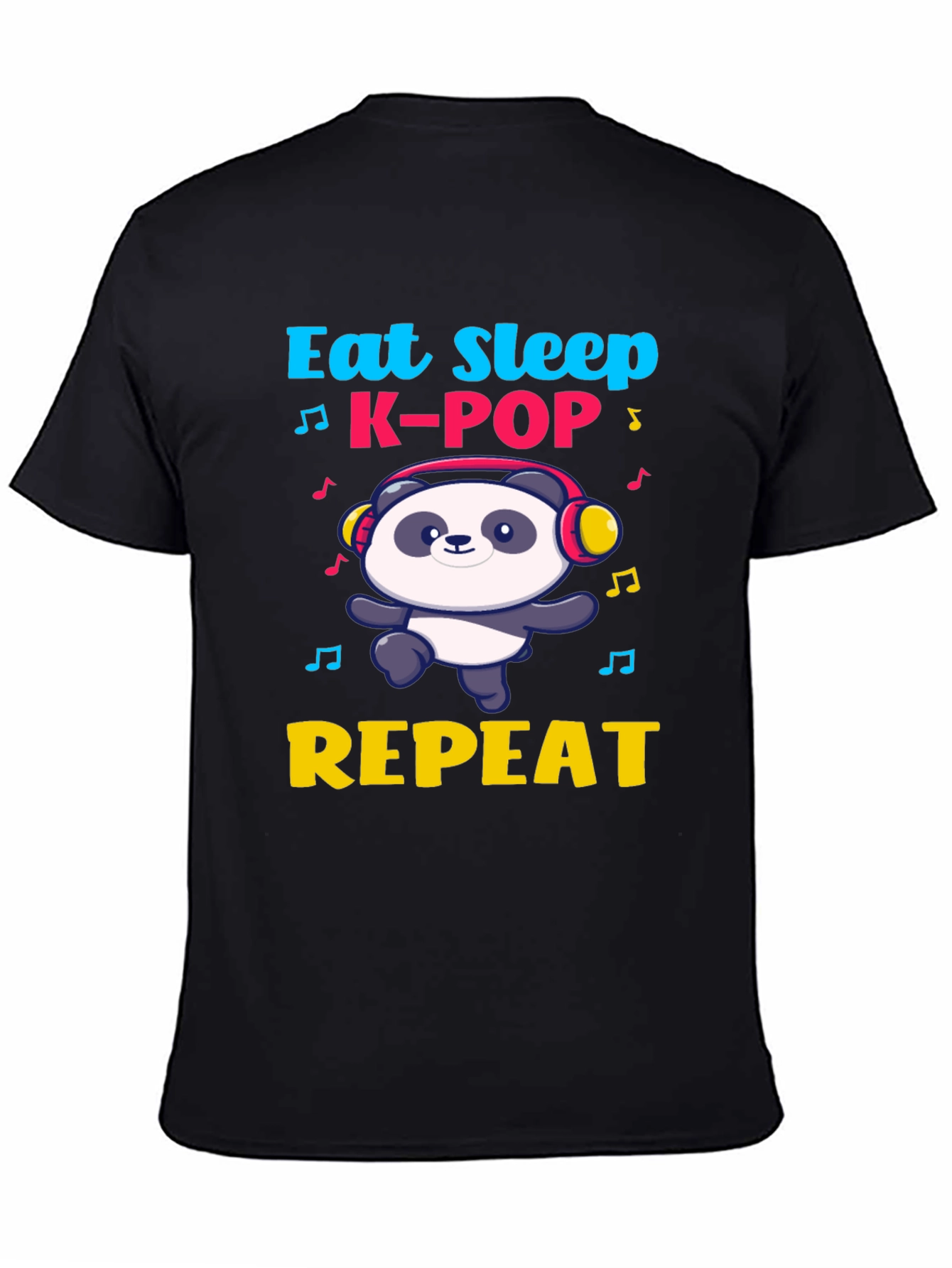 Eat Sleep K-Pop Panda T-Shirt