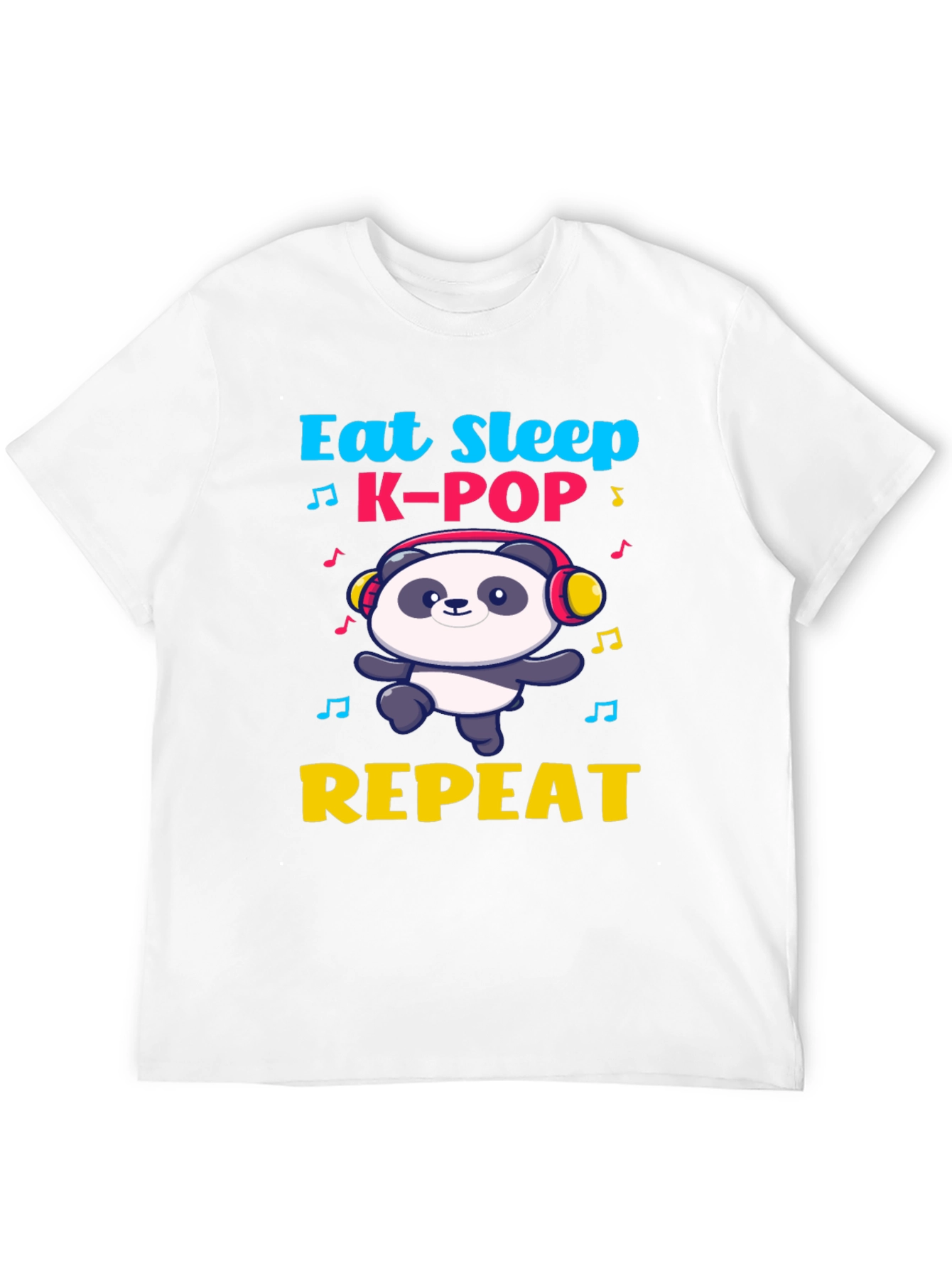 Eat Sleep K-Pop Panda T-Shirt