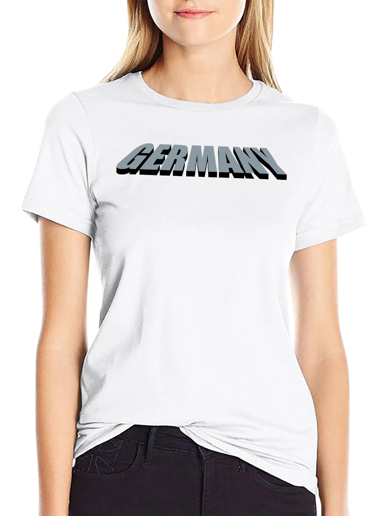 Germany Text Black T-Shirt