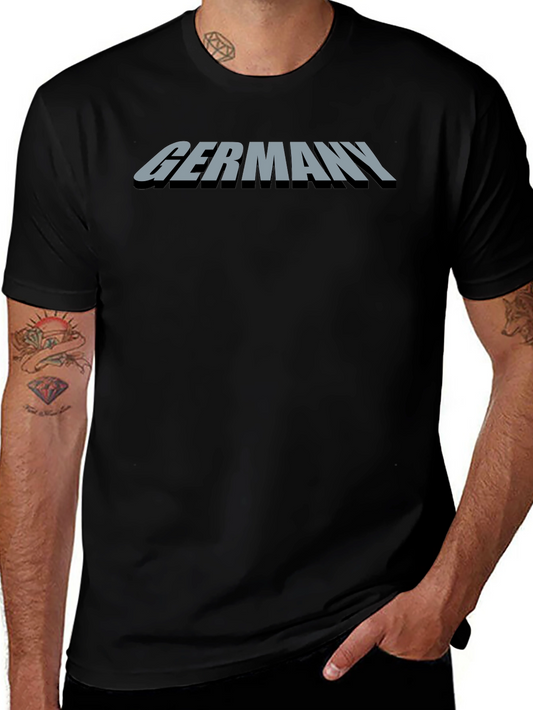 Germany Text Black T-Shirt