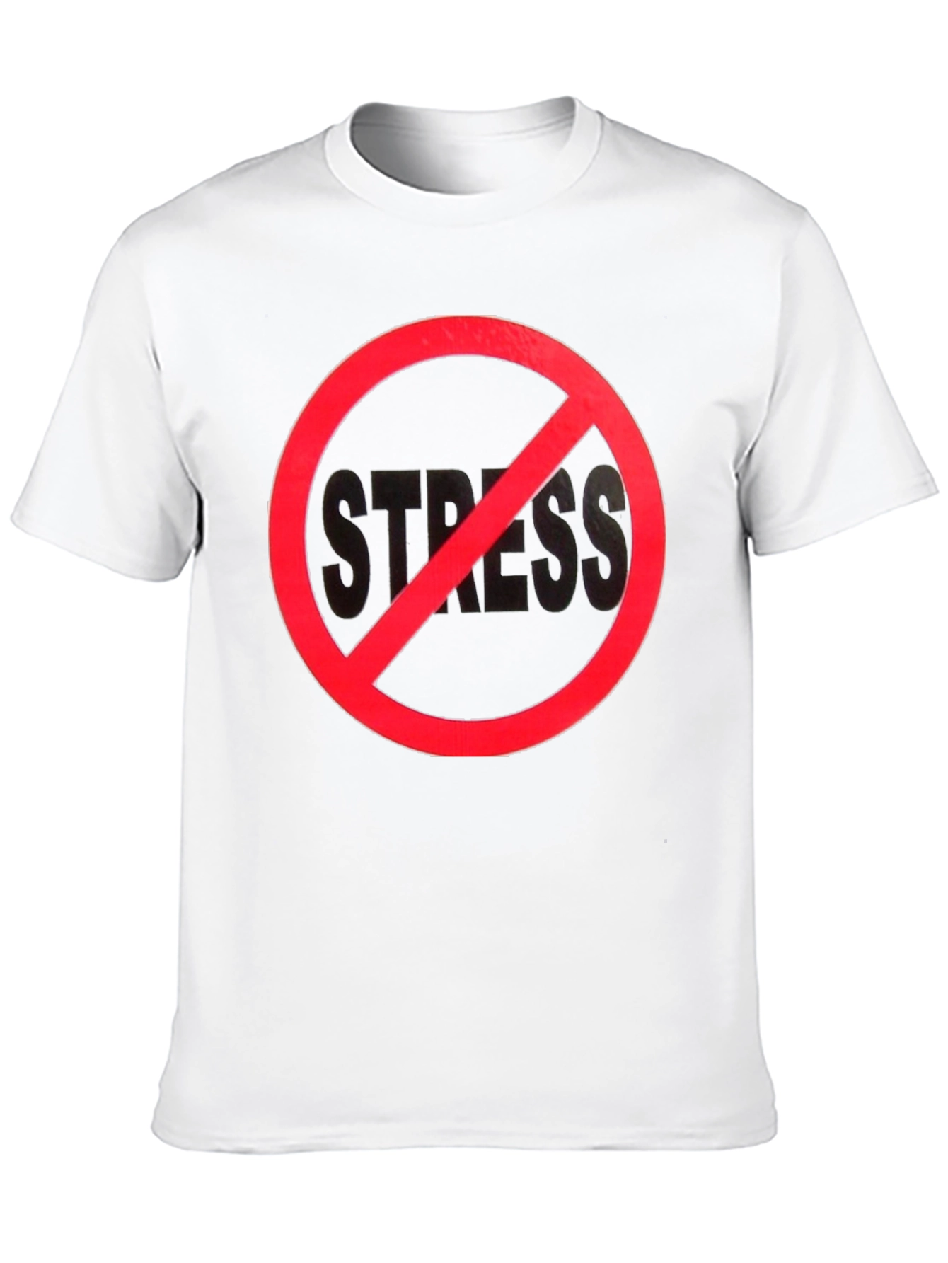 No Stress Black T-Shirt