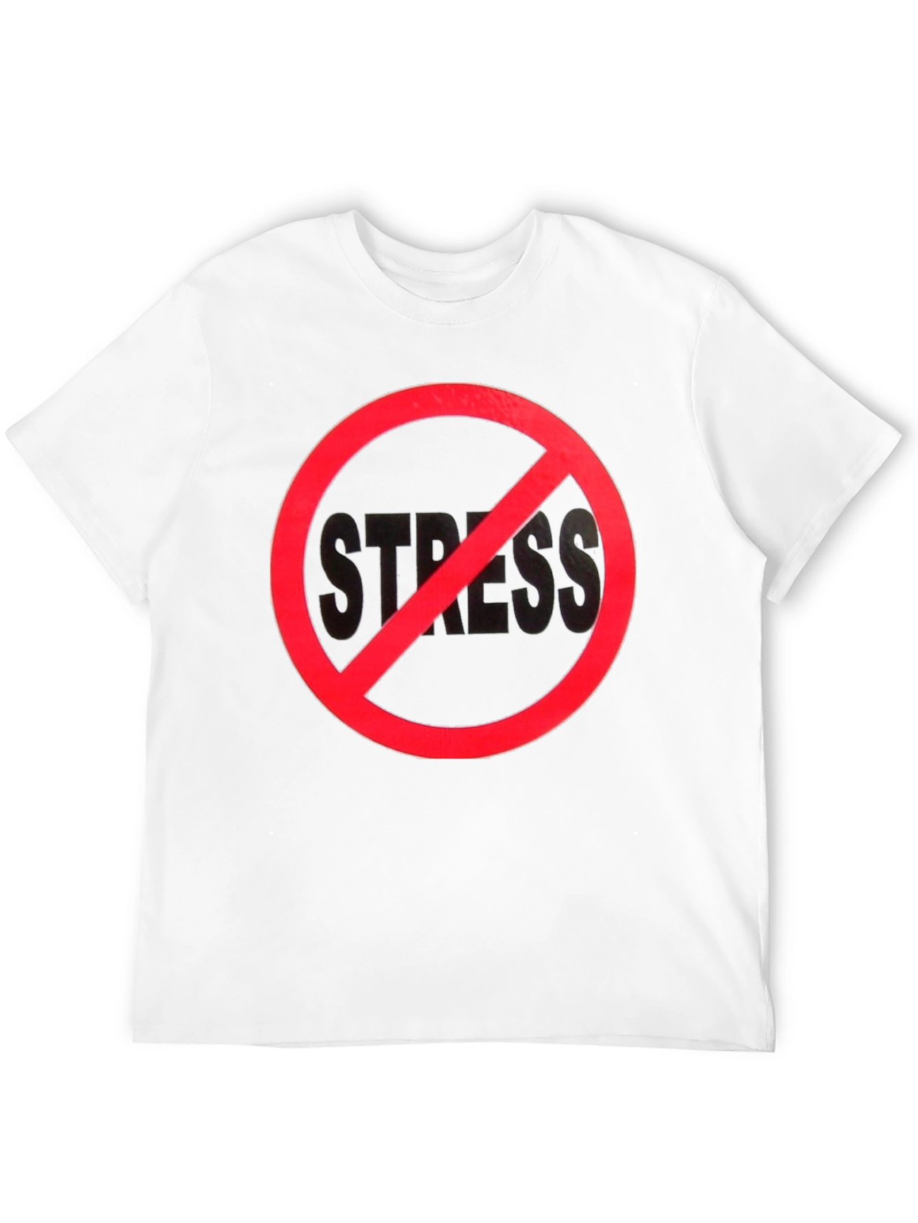 No Stress Black T-Shirt