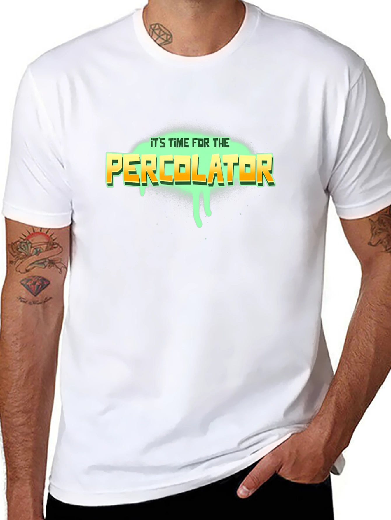 Percolator Graphic T-Shirt - Black Cotton Tee