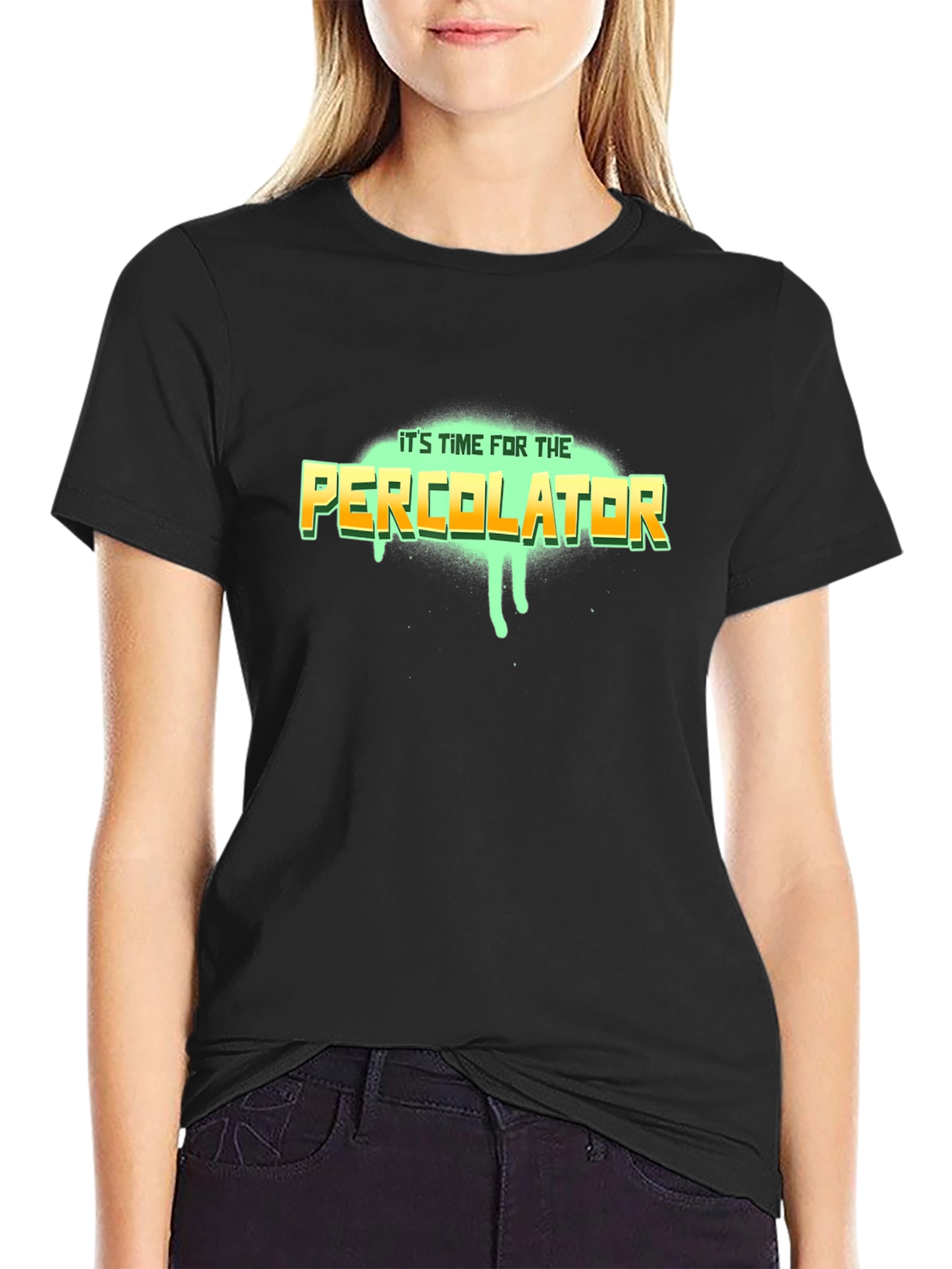 Percolator Graphic T-Shirt - Black Cotton Tee