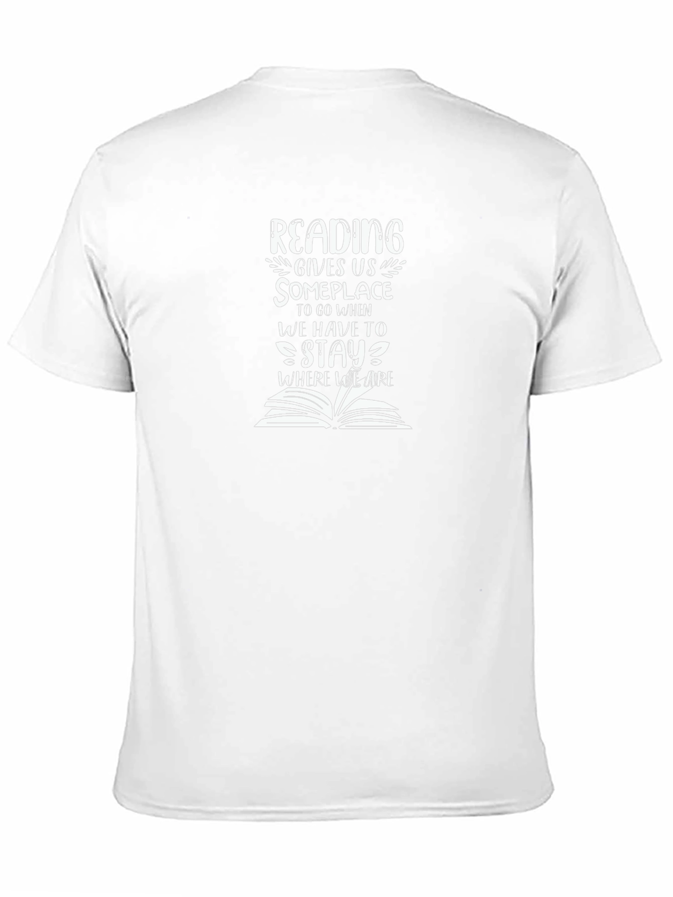 Reading Gives Us Someplace Black T-Shirt