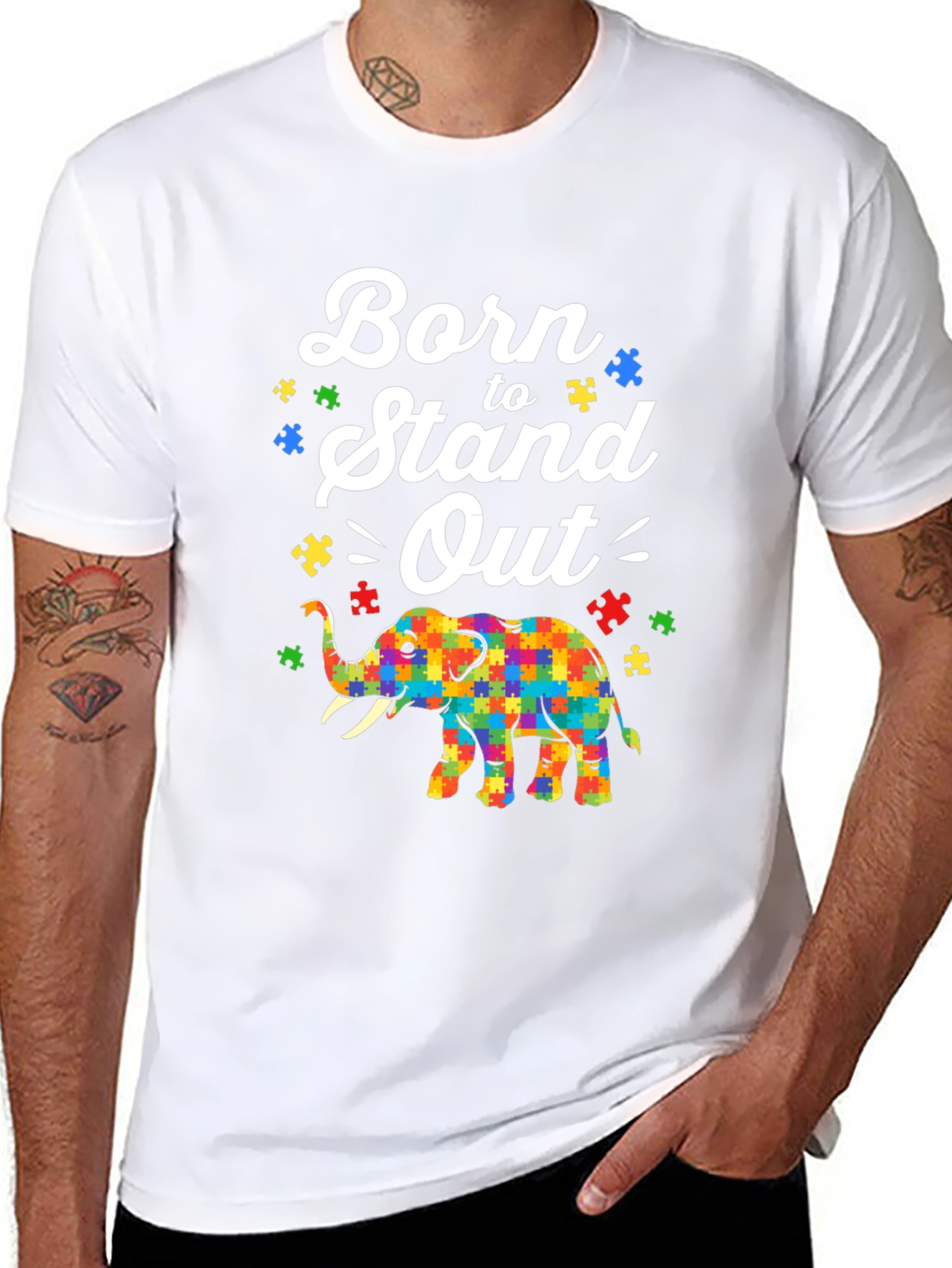 Born To Stand Out Autism Awareness T-Shirt