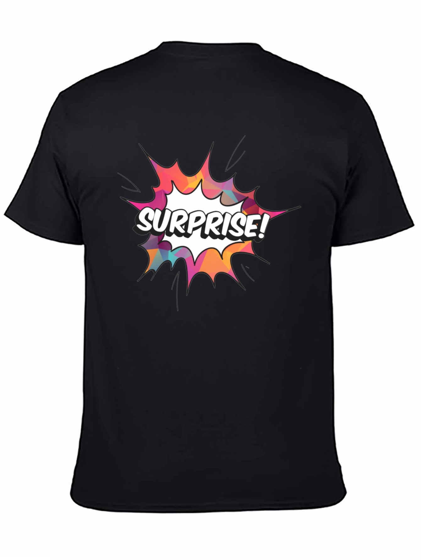 Surprise! Graphic Print Crew Neck T-Shirt