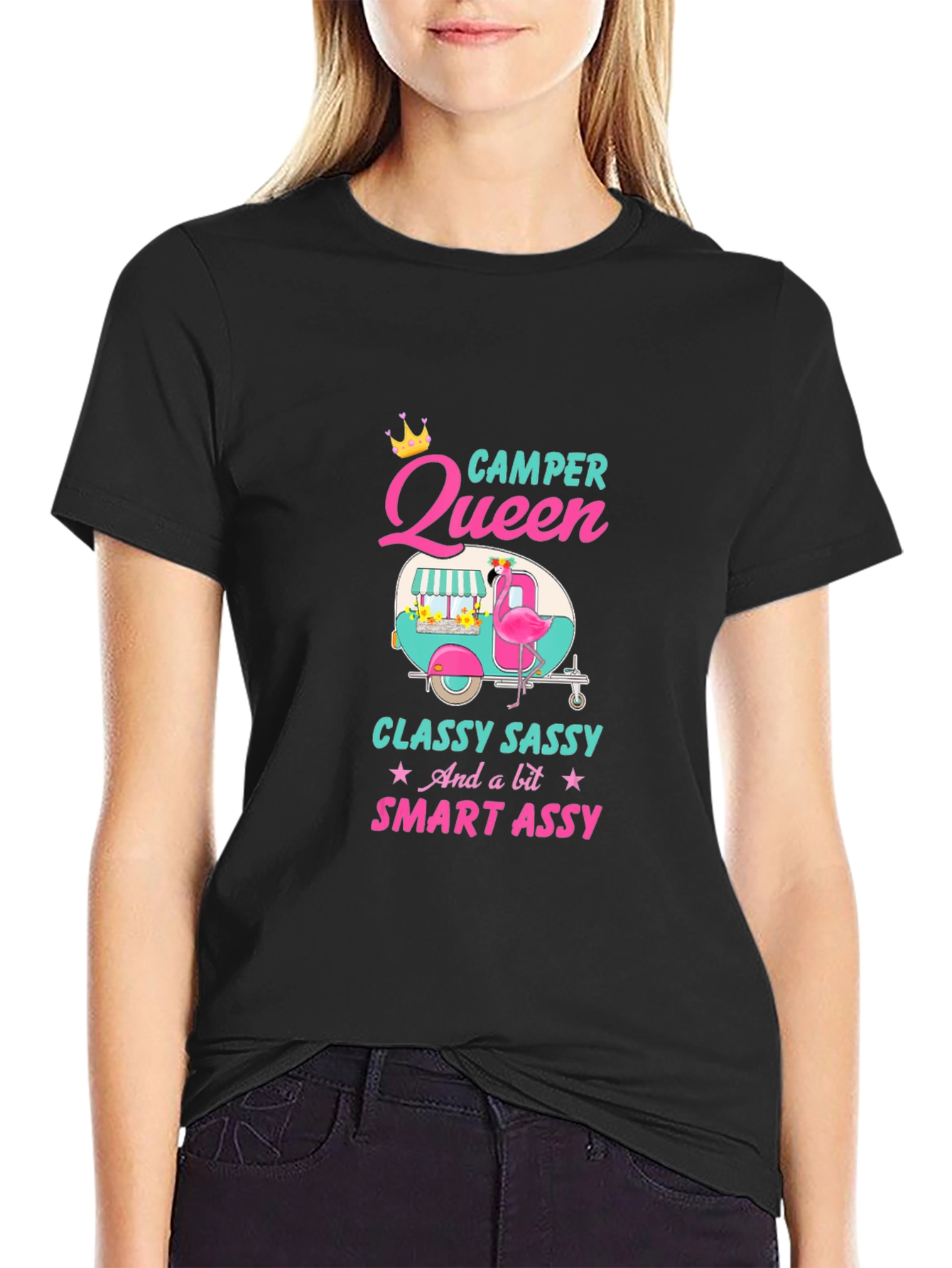 Camper Queen T-Shirt - Classy Sassy & Smart Assy