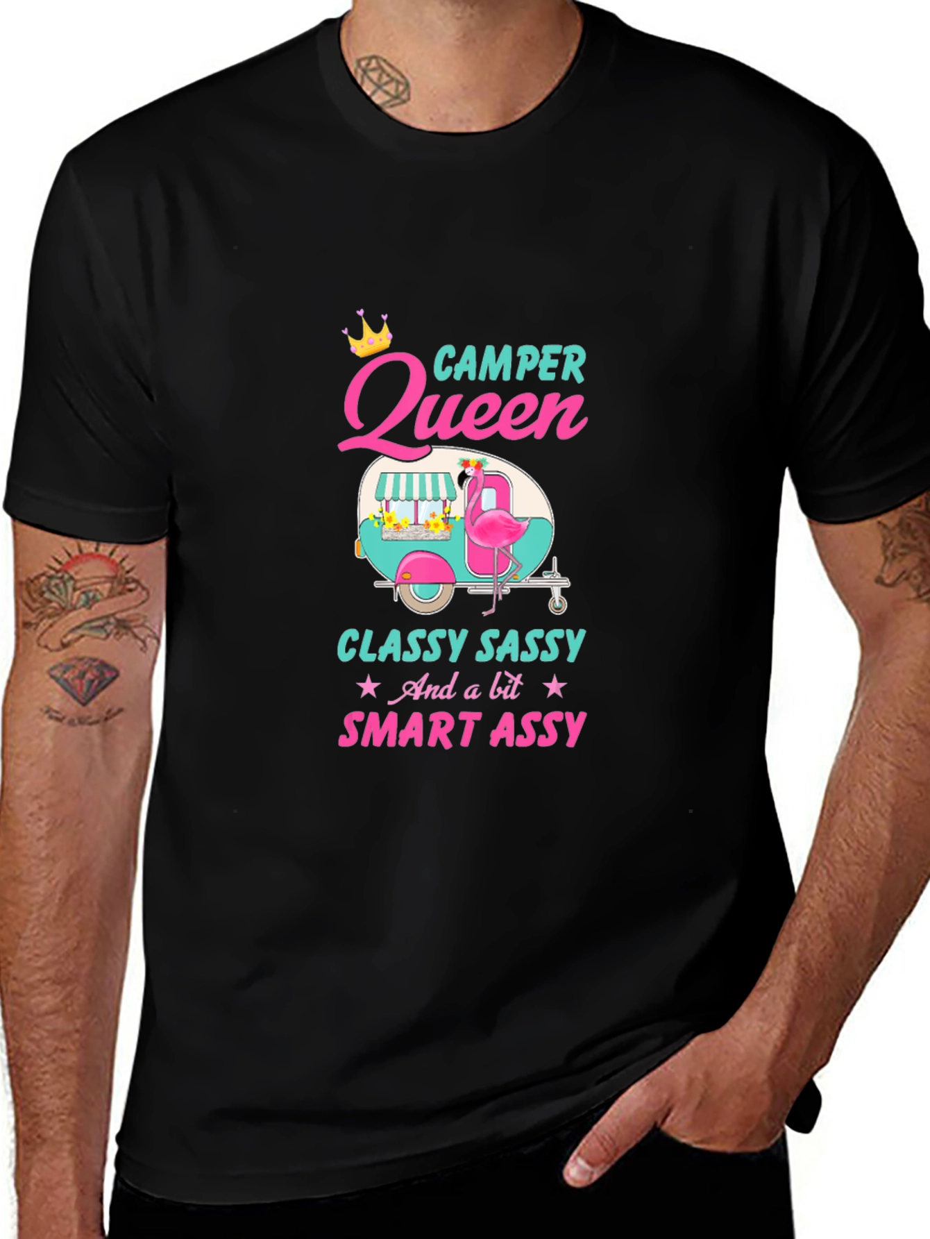 Camper Queen T-Shirt - Classy Sassy & Smart Assy