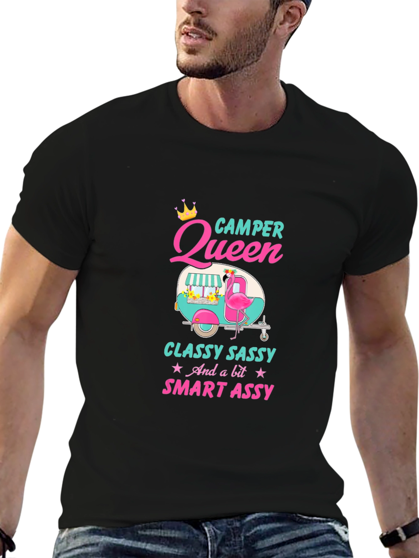 Camper Queen T-Shirt - Classy Sassy & Smart Assy