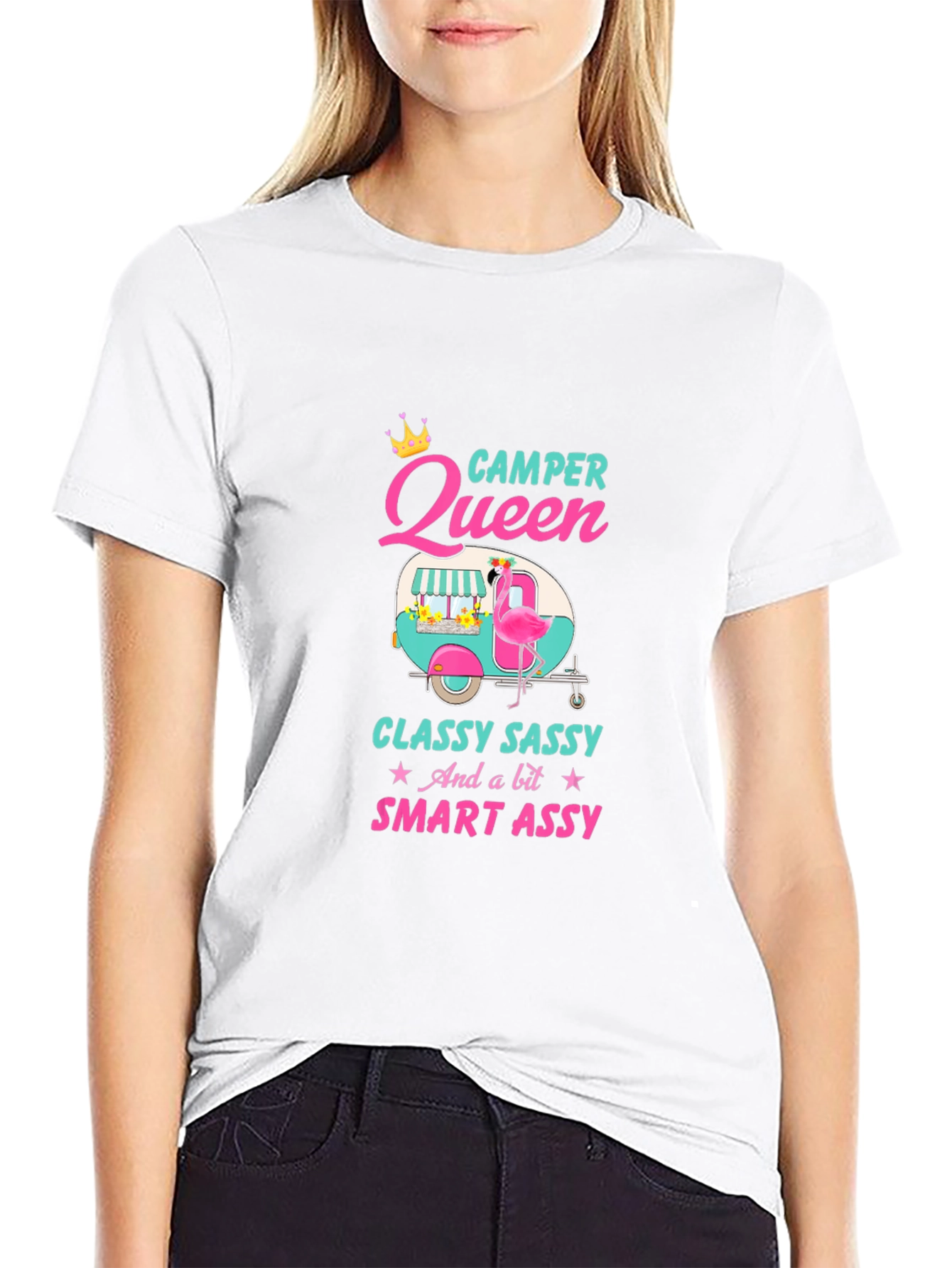 Camper Queen T-Shirt - Classy Sassy & Smart Assy