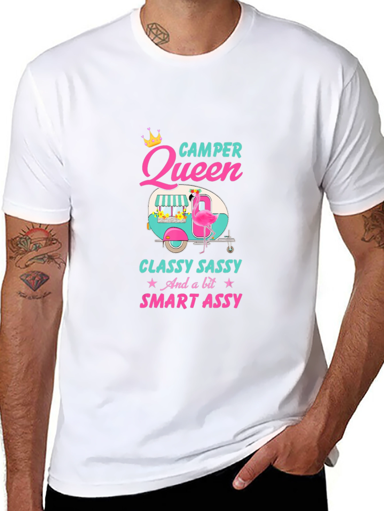 Camper Queen T-Shirt - Classy Sassy & Smart Assy