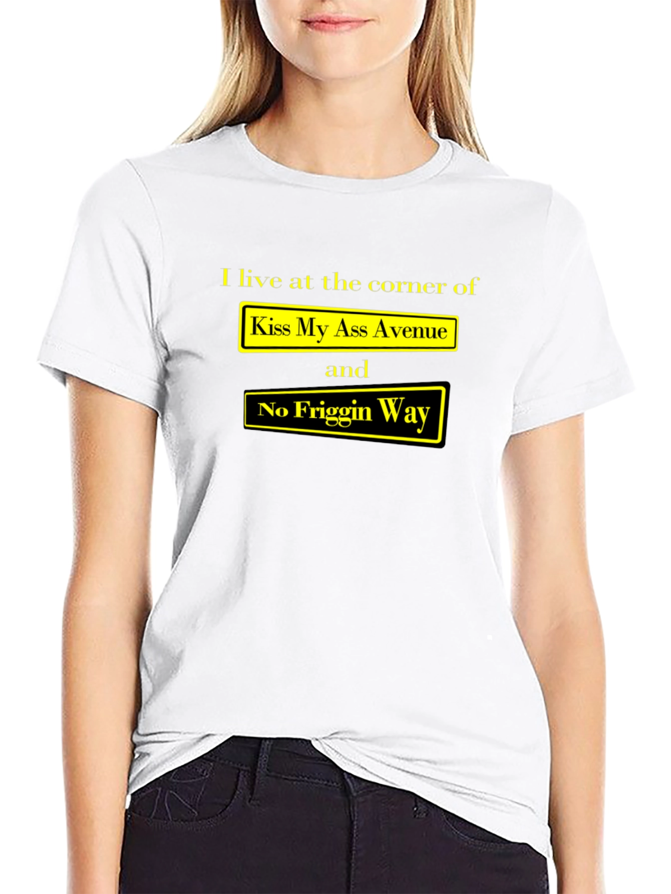 Funny Graphic T-Shirt - Kiss My Ass Avenue