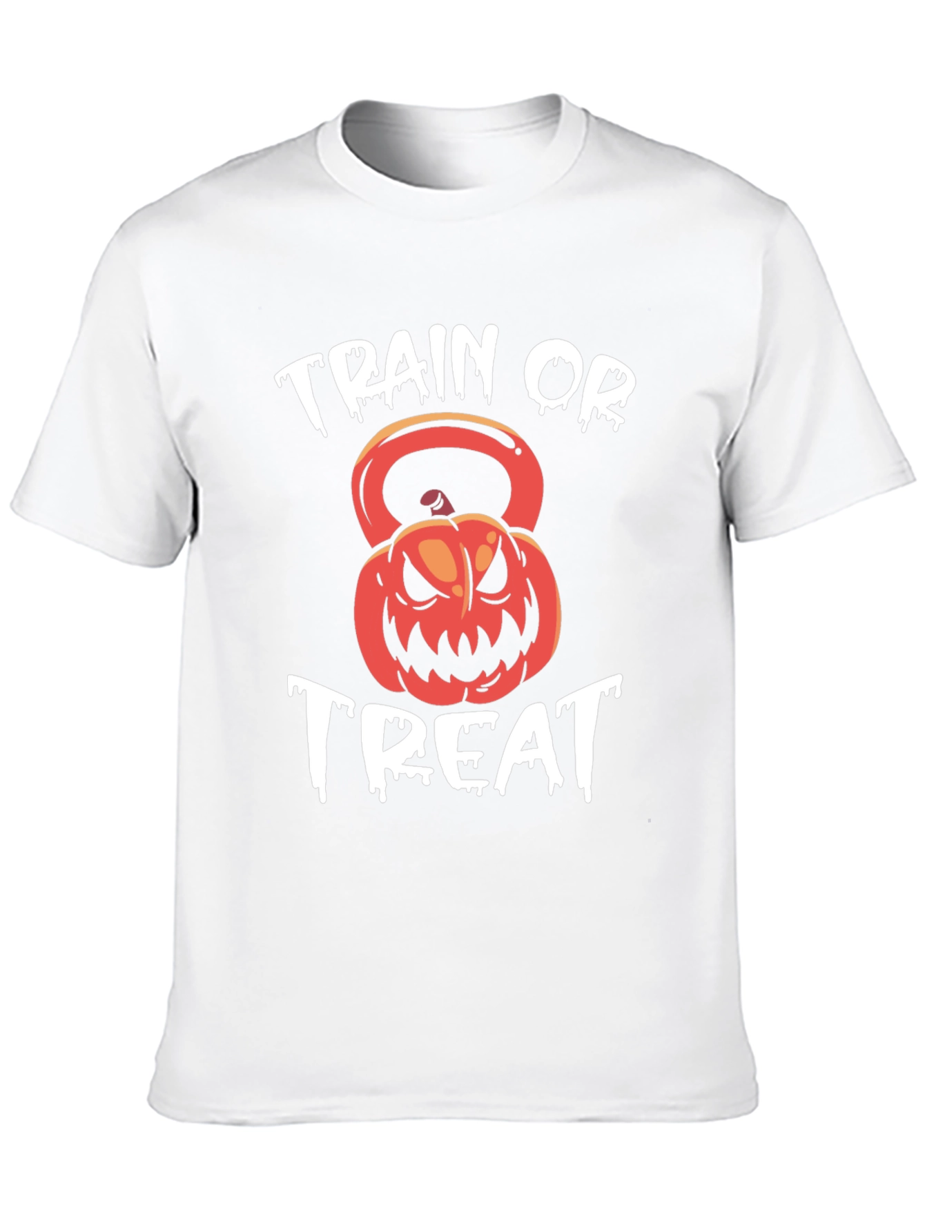 Train or Treat Halloween Kettlebell T-Shirt