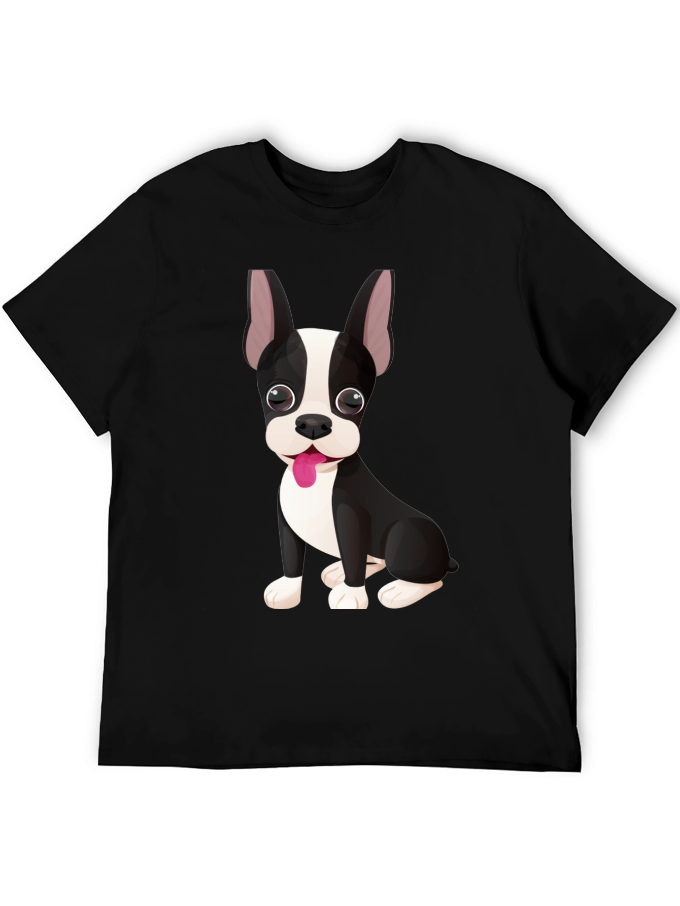 Dog Graphic Tee - Cute Boston Terrier Design