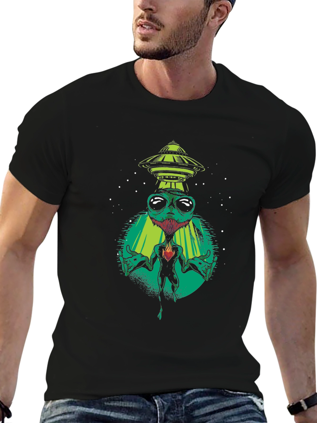 Alien Abduction Graphic T-Shirt