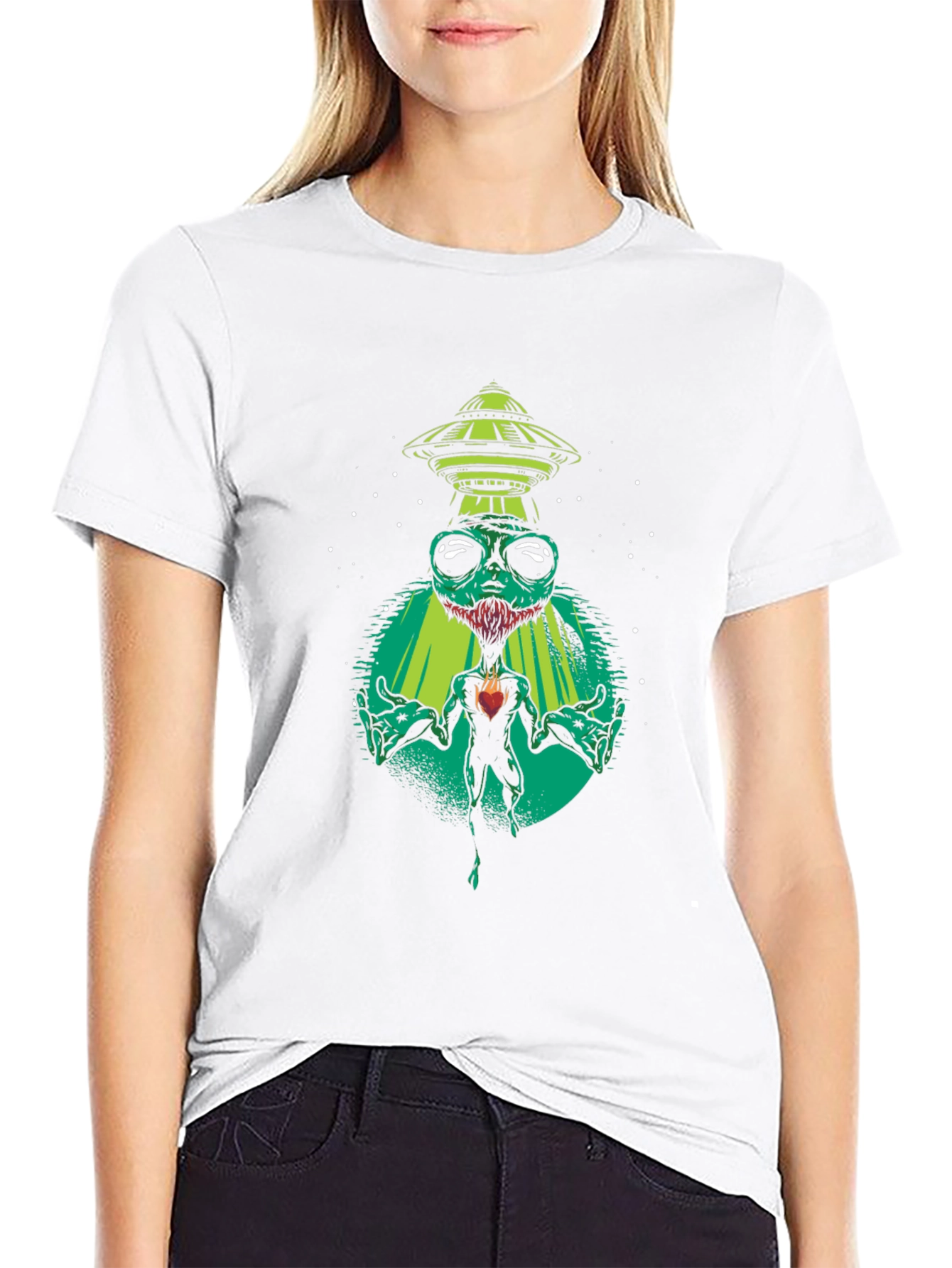 Alien Abduction Graphic T-Shirt