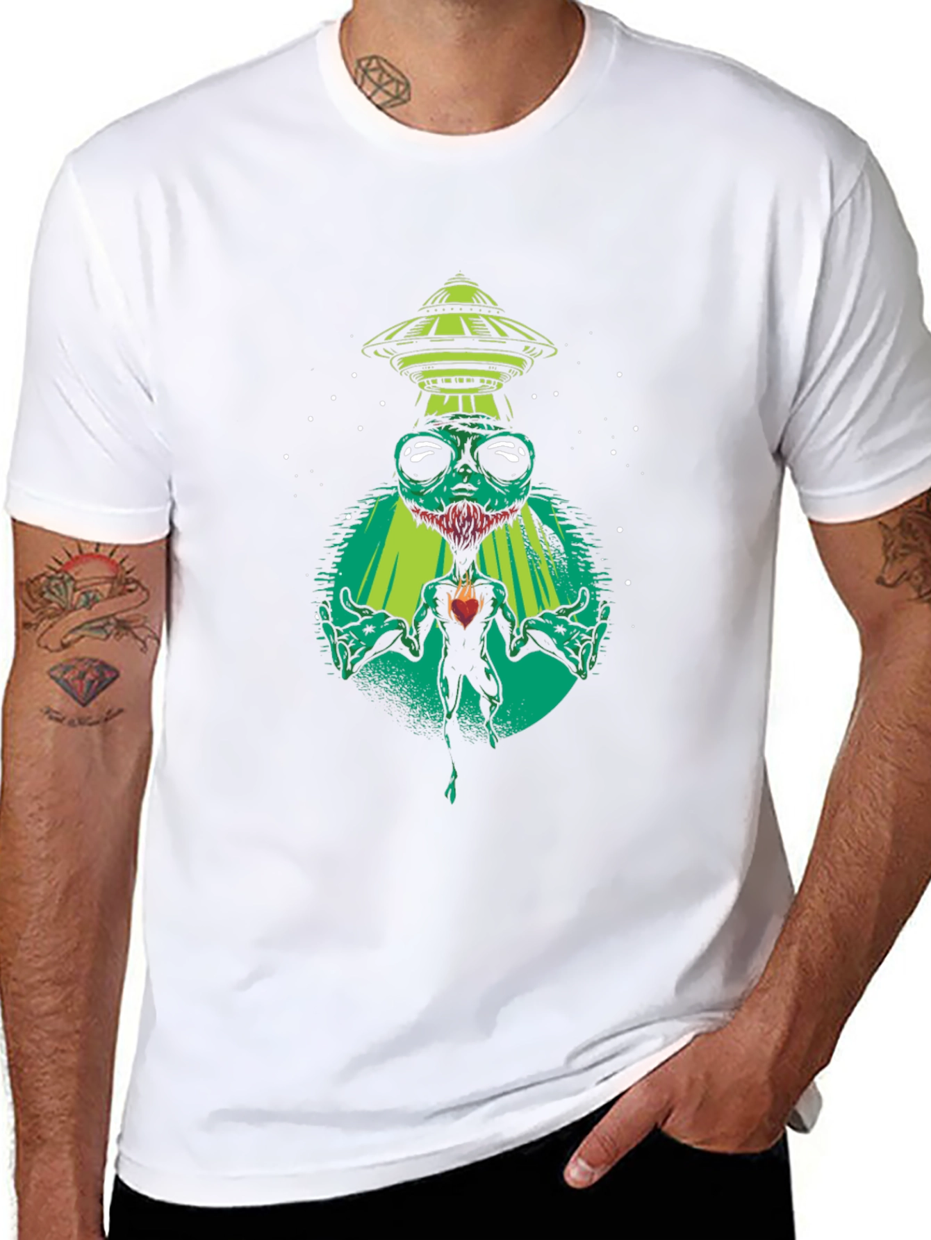 Alien Abduction Graphic T-Shirt