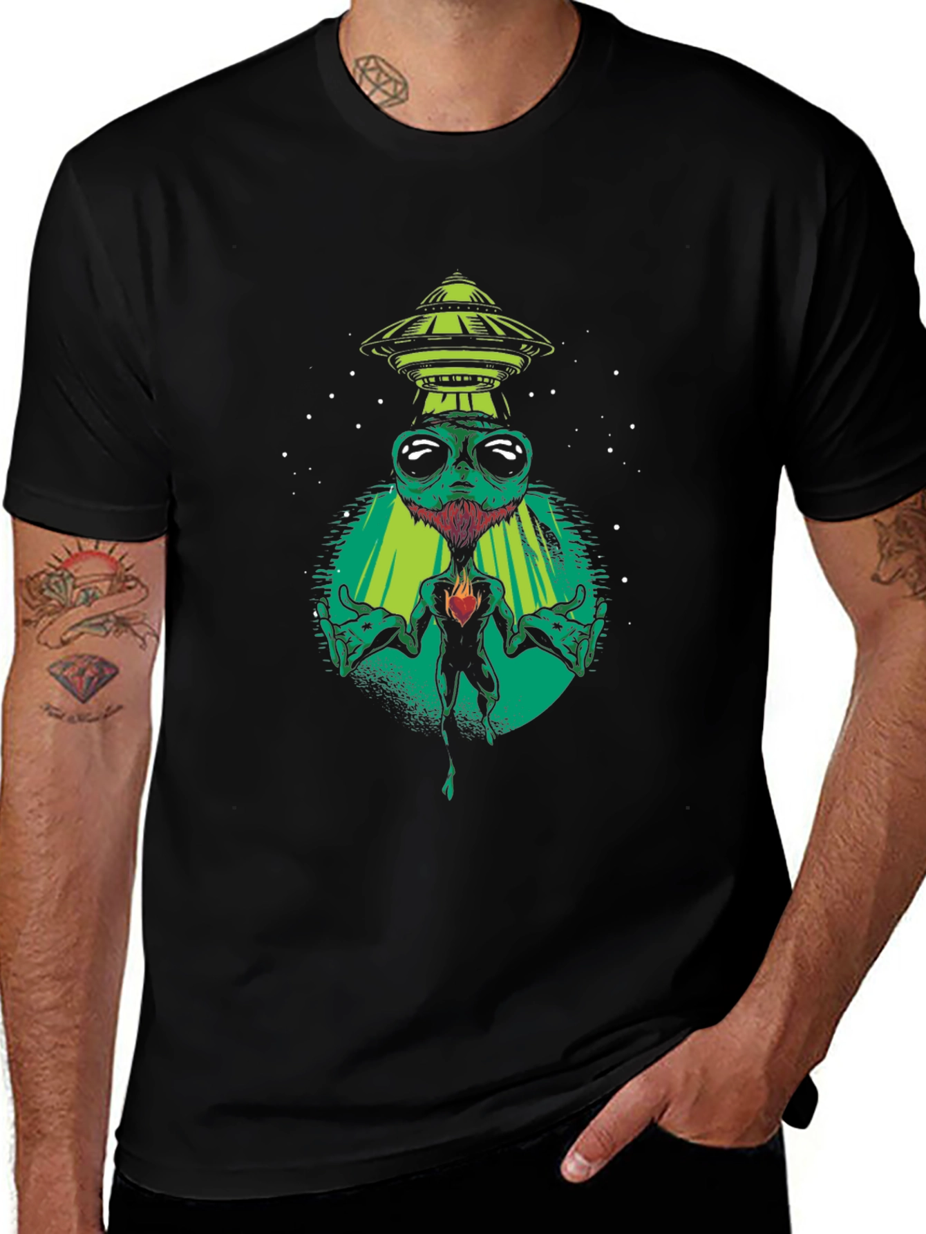 Alien Abduction Graphic T-Shirt
