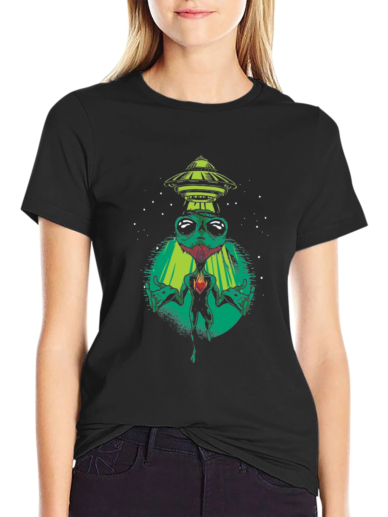 Alien Abduction Graphic T-Shirt