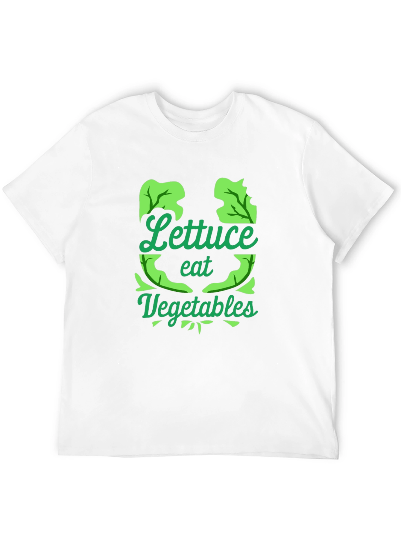 Lettuce Eat Vegetables Black T-Shirt