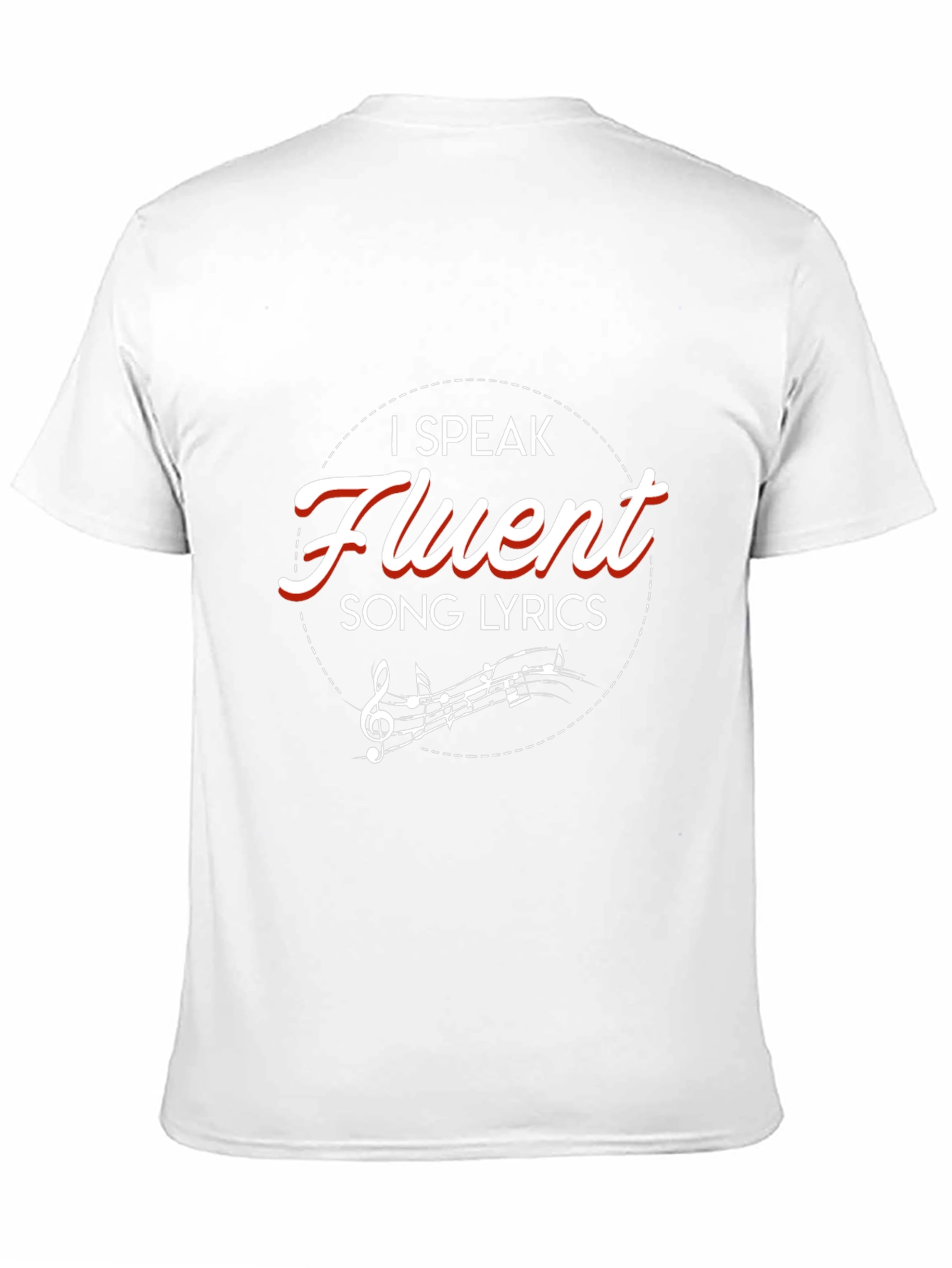 Fluent Song Lyrics Graphic Tee - Music Lover Shirt