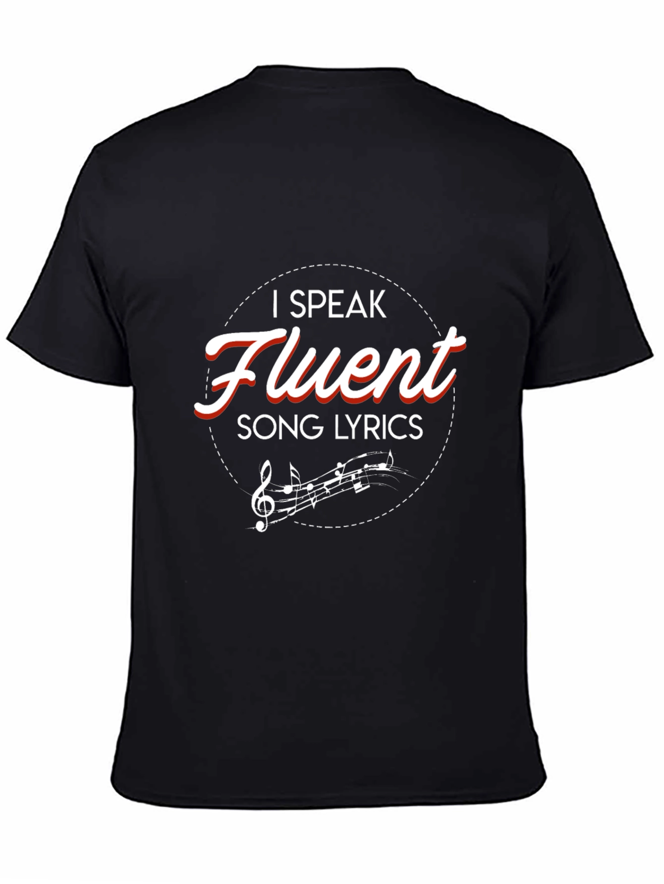 Fluent Song Lyrics Graphic Tee - Music Lover Shirt