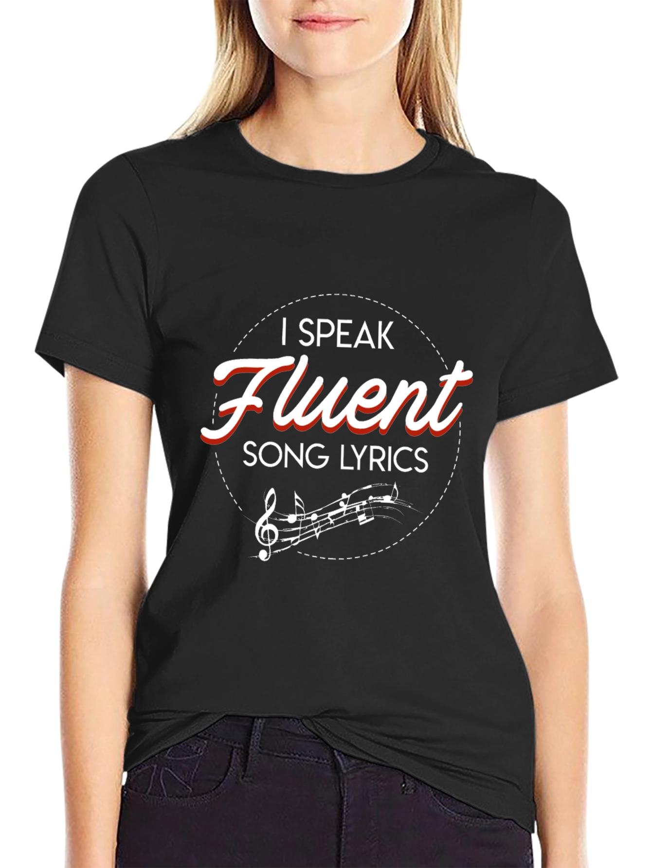 Fluent Song Lyrics Graphic Tee - Music Lover Shirt