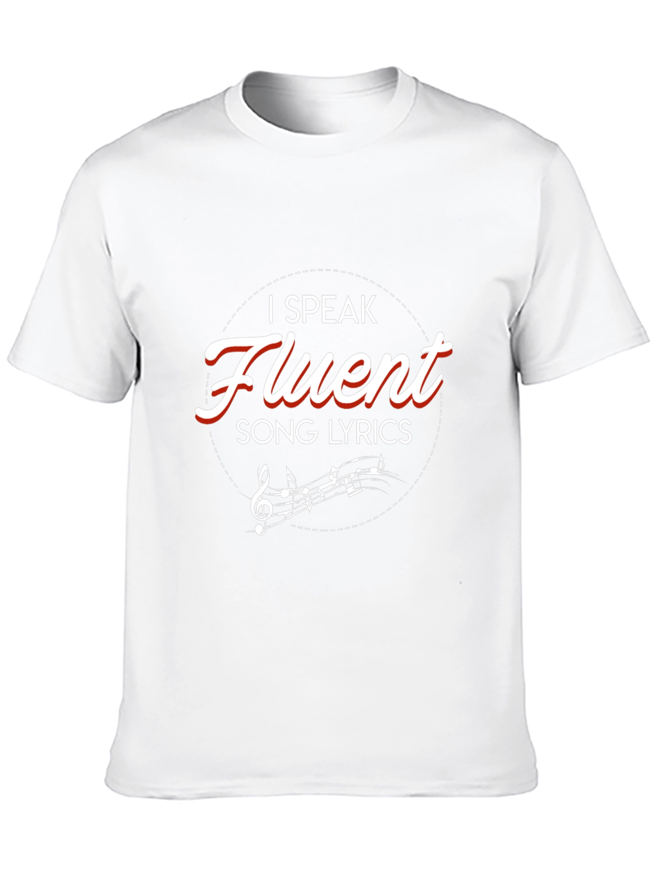 Fluent Song Lyrics Graphic Tee - Music Lover Shirt