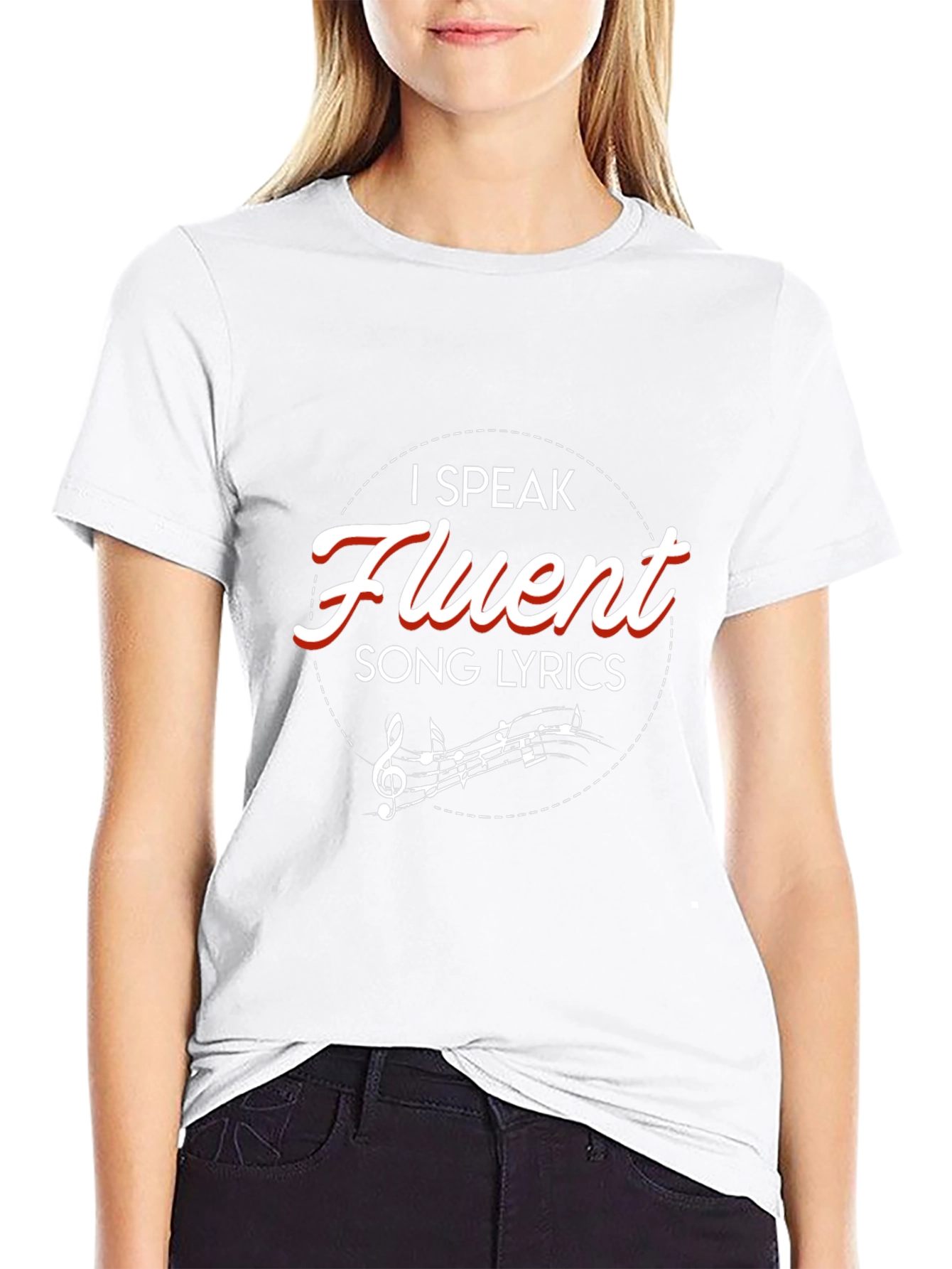 Fluent Song Lyrics Graphic Tee - Music Lover Shirt