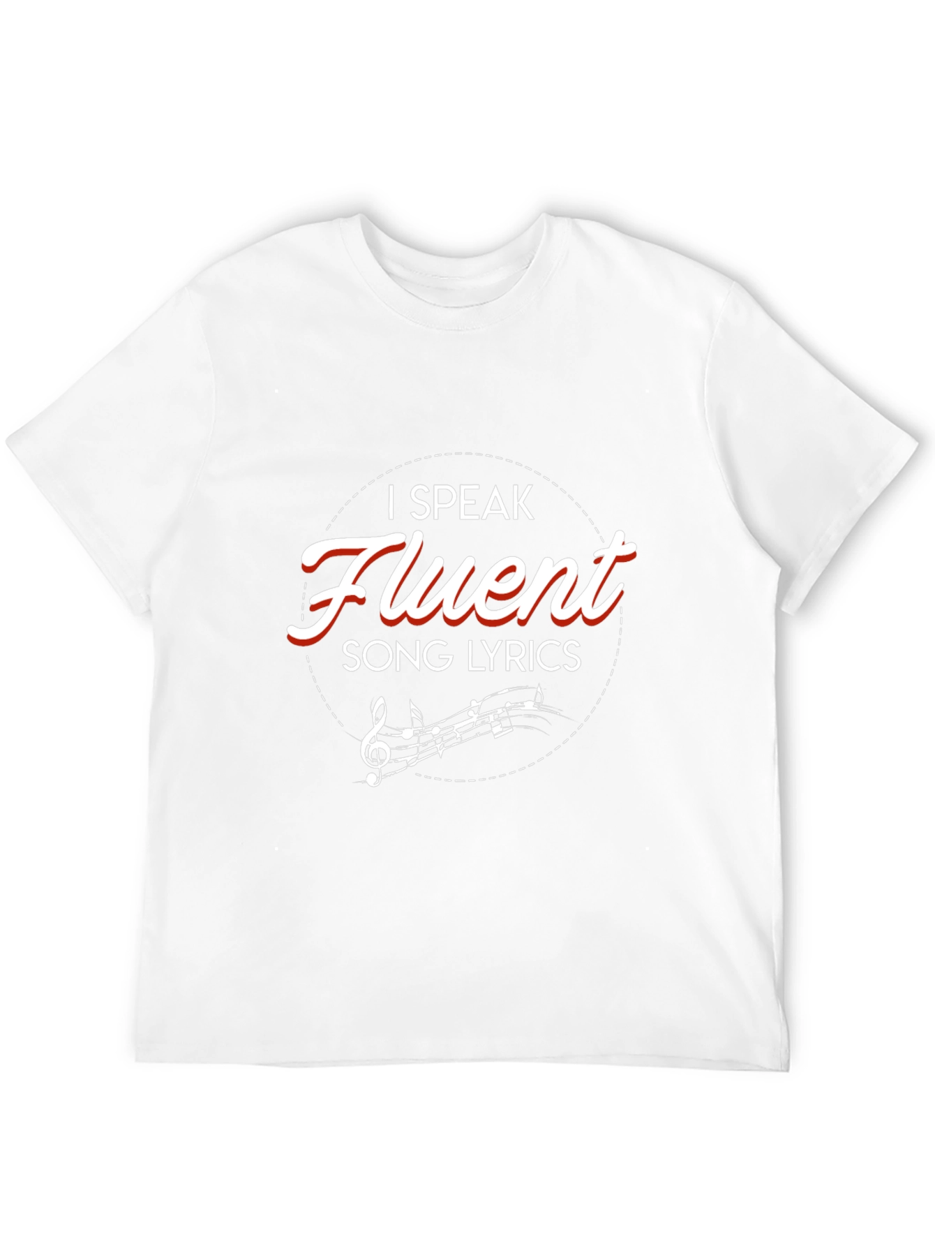 Fluent Song Lyrics Graphic Tee - Music Lover Shirt
