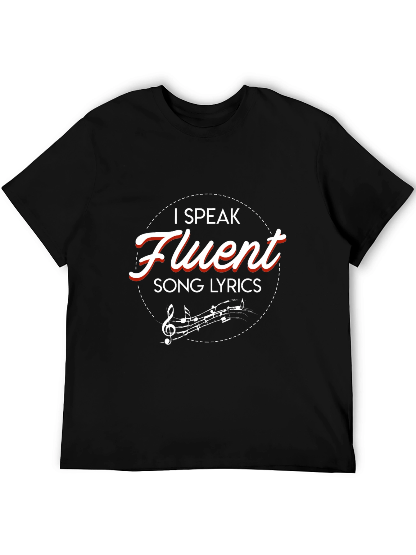 Fluent Song Lyrics Graphic Tee - Music Lover Shirt