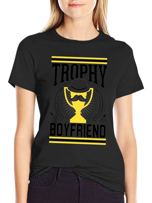 Trophy Boyfriend Graphic Tee - Black