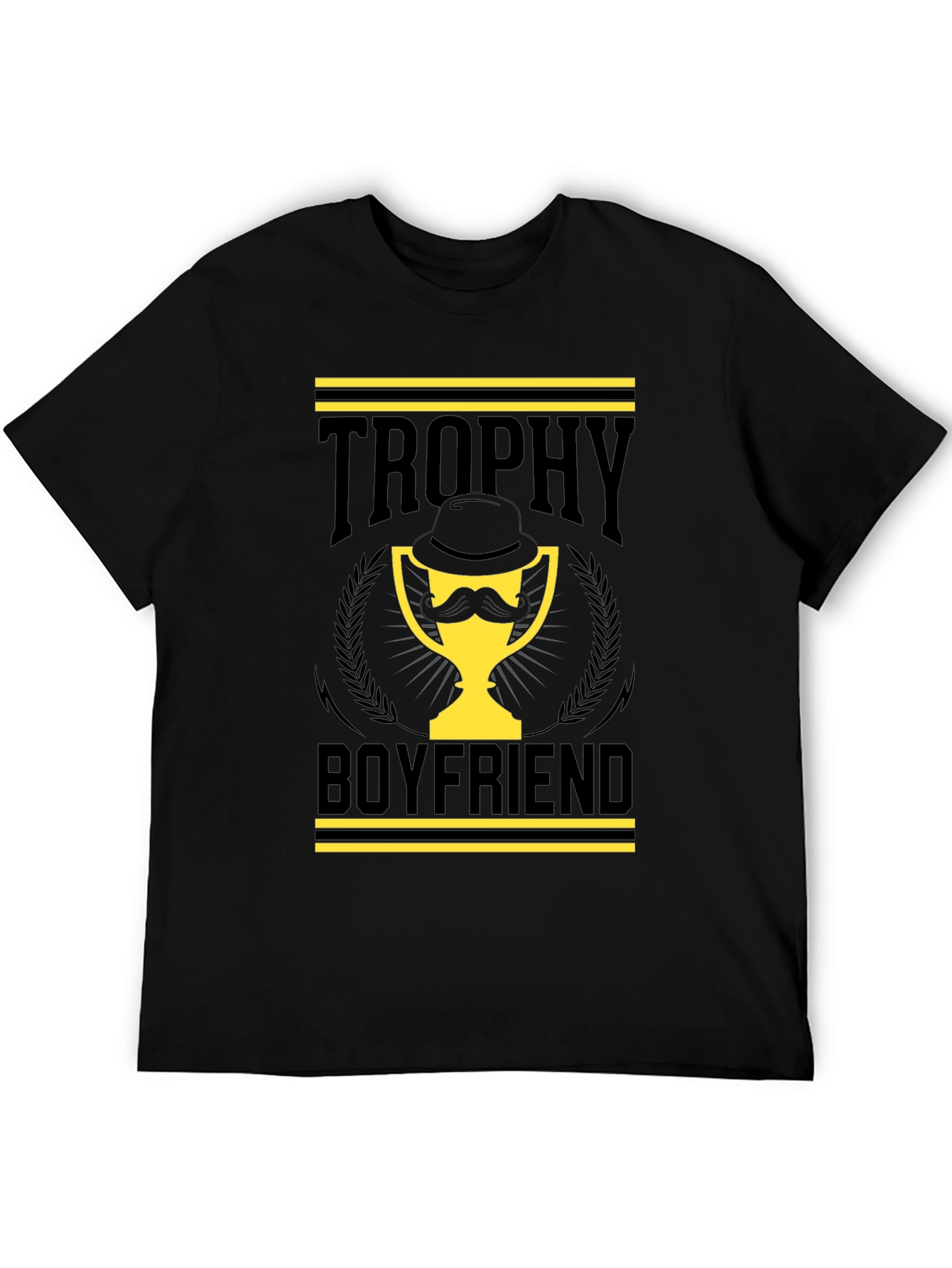Trophy Boyfriend Graphic Tee - Black