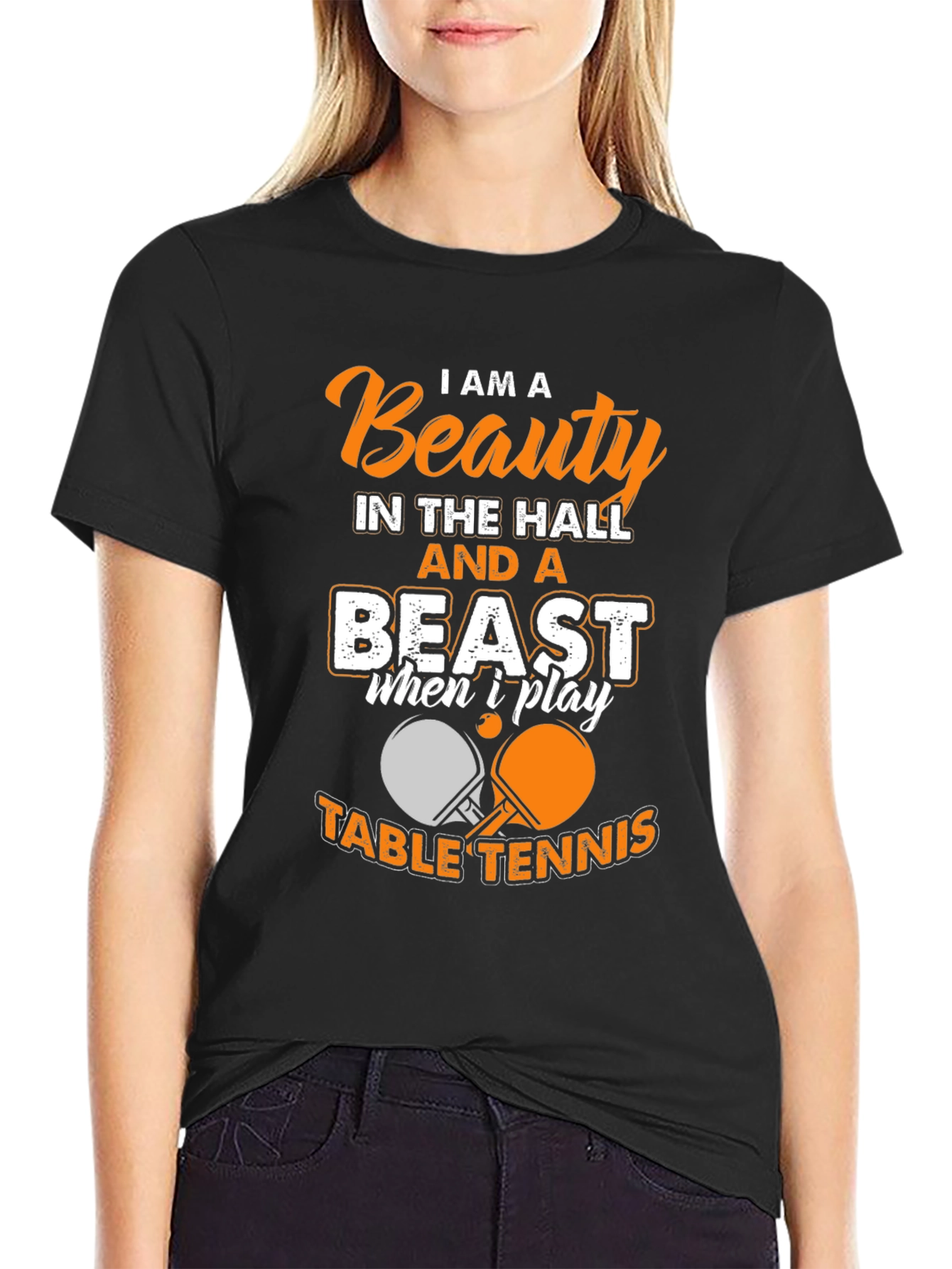 Beauty and a Beast Table Tennis T-Shirt