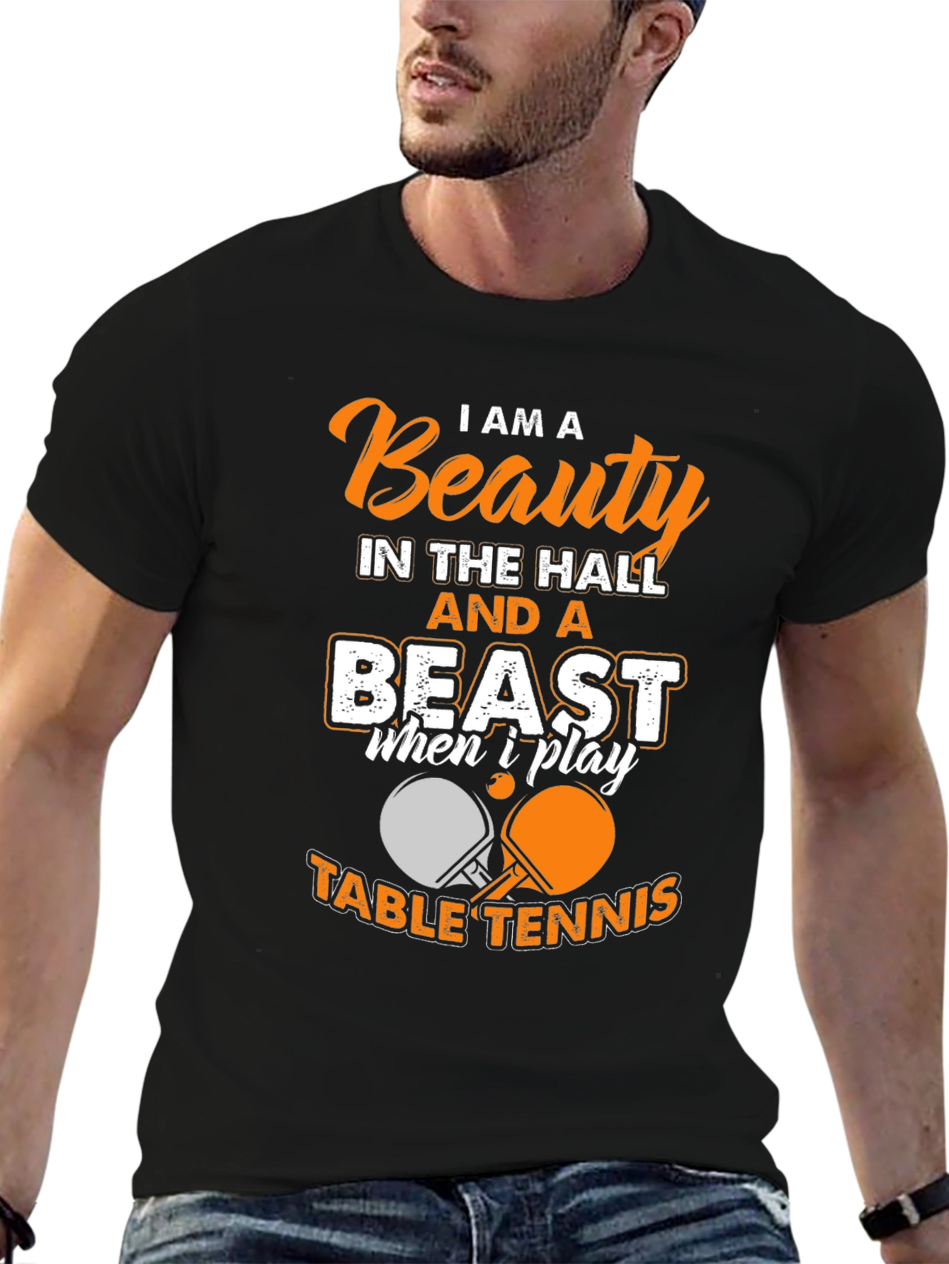 Beauty and a Beast Table Tennis T-Shirt