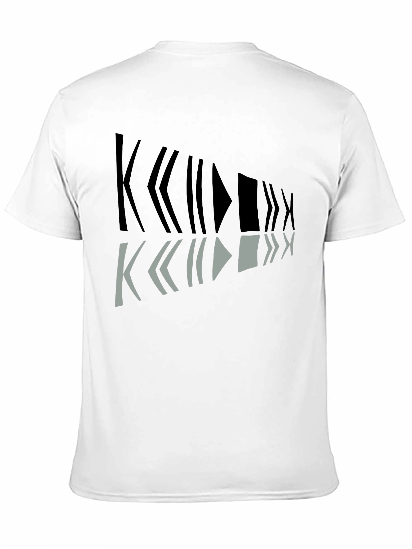 Geometric Graphic Print Mens Black T-Shirt