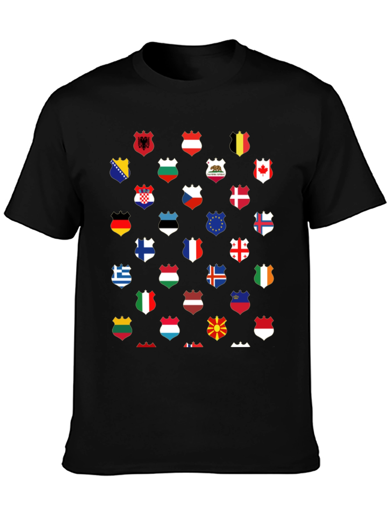 World Flags T-Shirt - Unique Graphic Tee