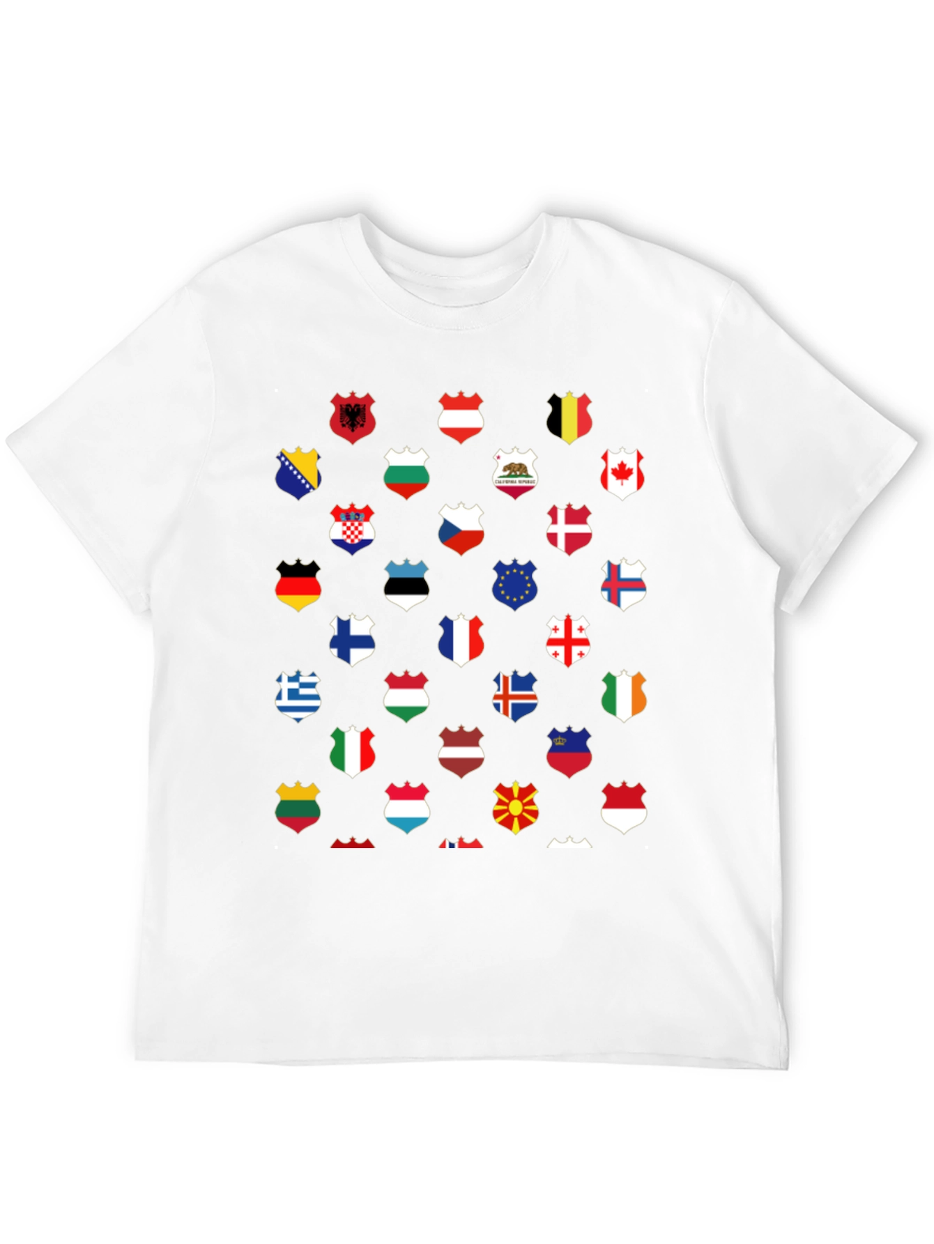 World Flags T-Shirt - Unique Graphic Tee