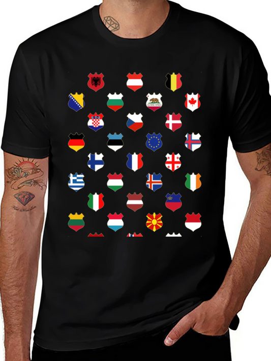 World Flags T-Shirt - Unique Graphic Tee