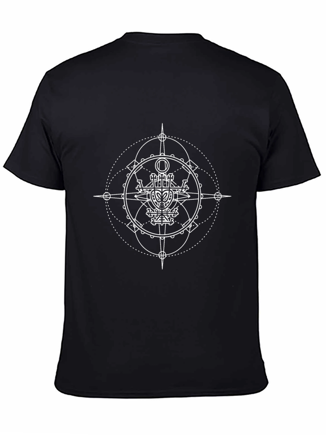 Geometric Graphic Black T-Shirt