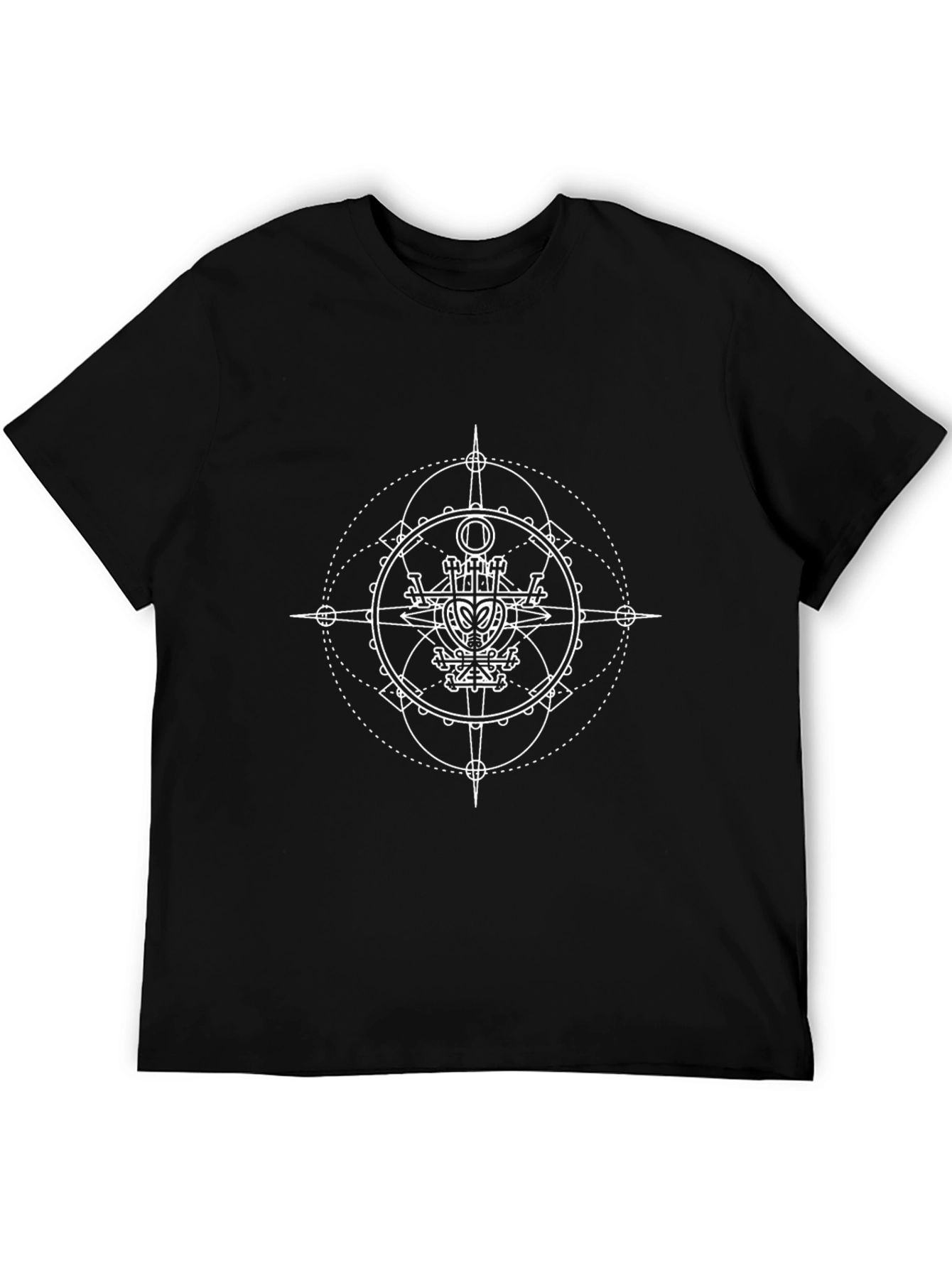 Geometric Graphic Black T-Shirt
