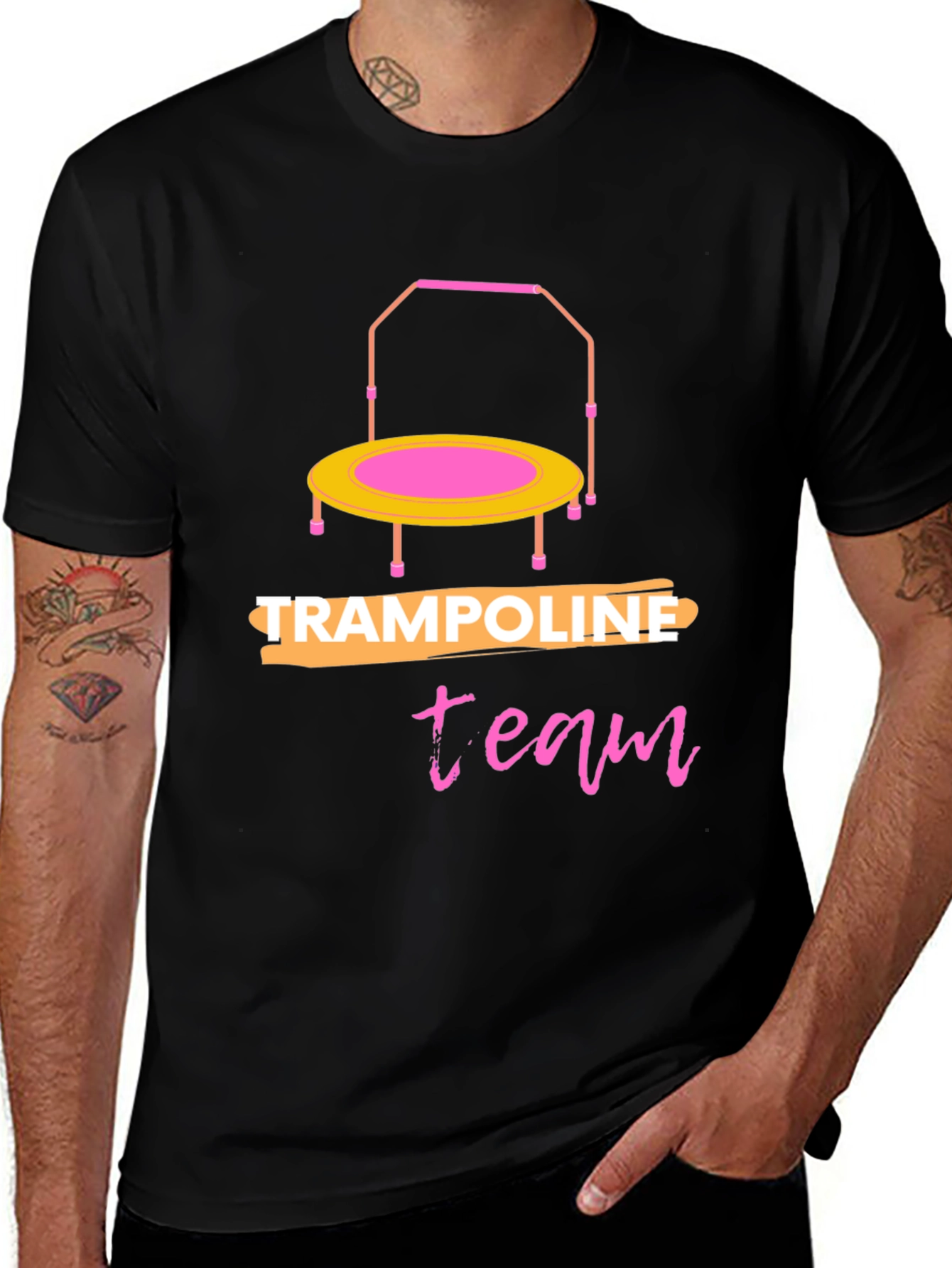Trampoline Team Black T-Shirt