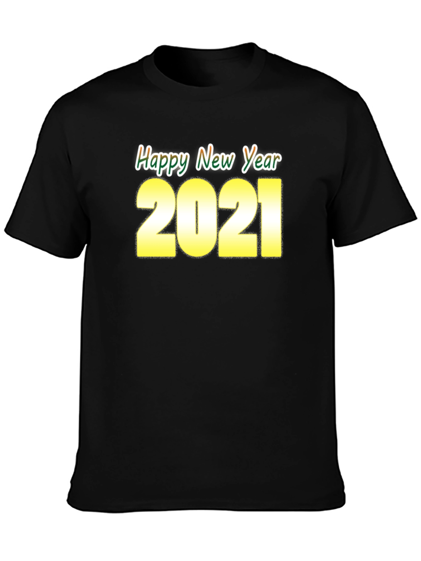 Happy New Year 2021 T-Shirt | Black Holiday Tee